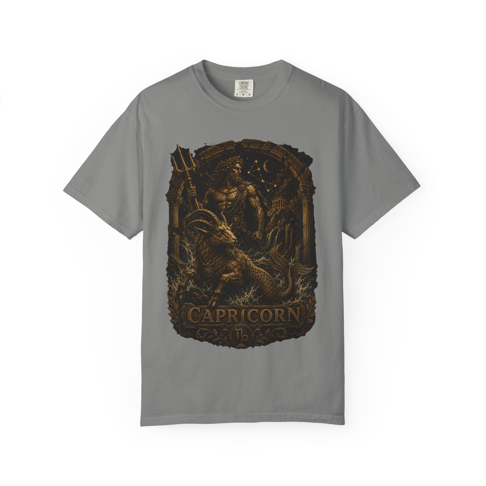 Capricorn zodiac goat illustration T-Shirt | Astrological sign tee