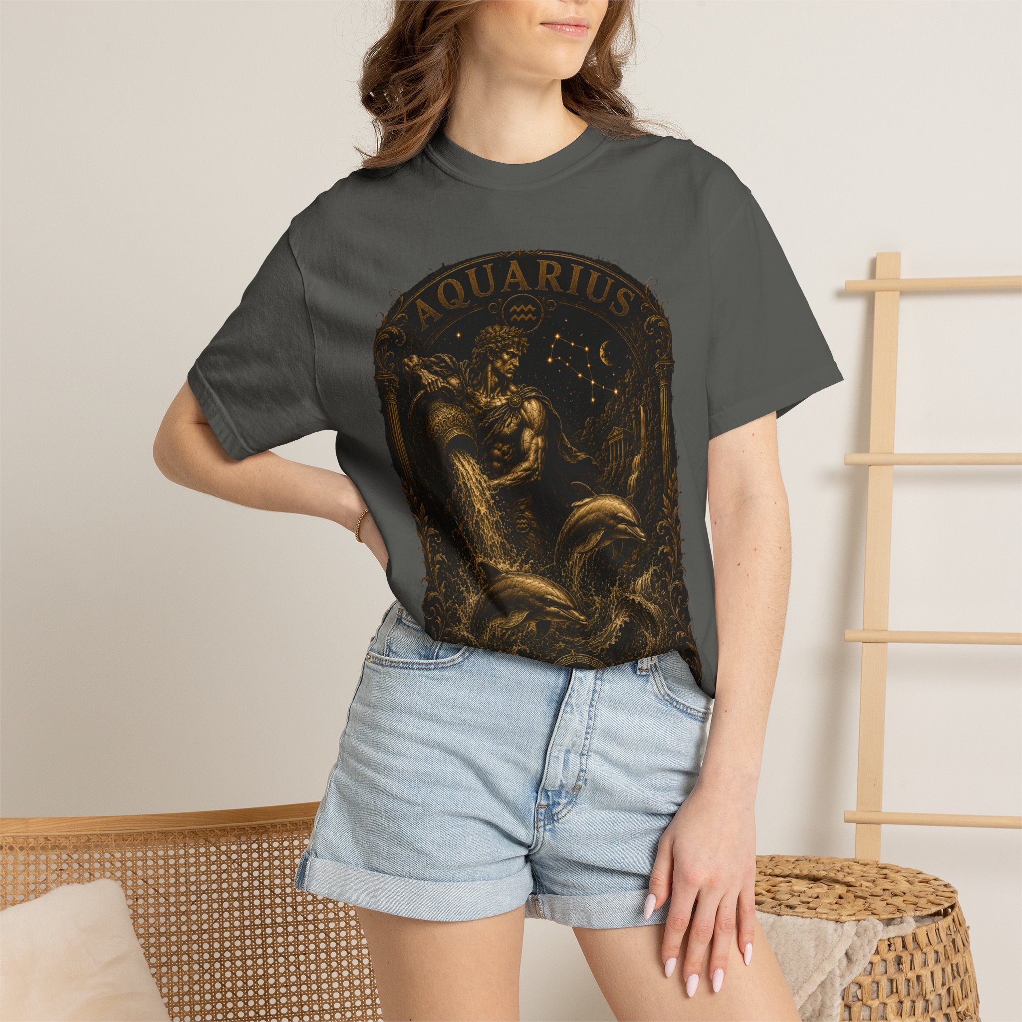 Aquarius Zodiac Water Bearer T-Shirt | Astrological Constellation Tee