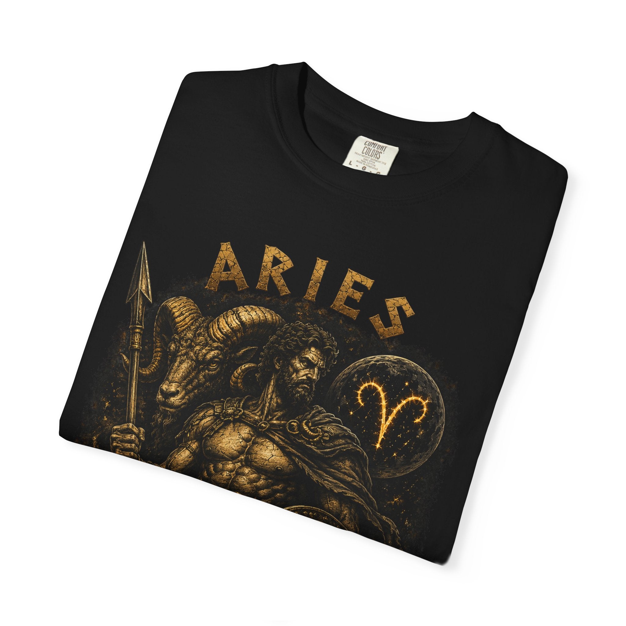 Aries Warrior Ram Graphic T-shirt | Zodiac Constellation Astrology