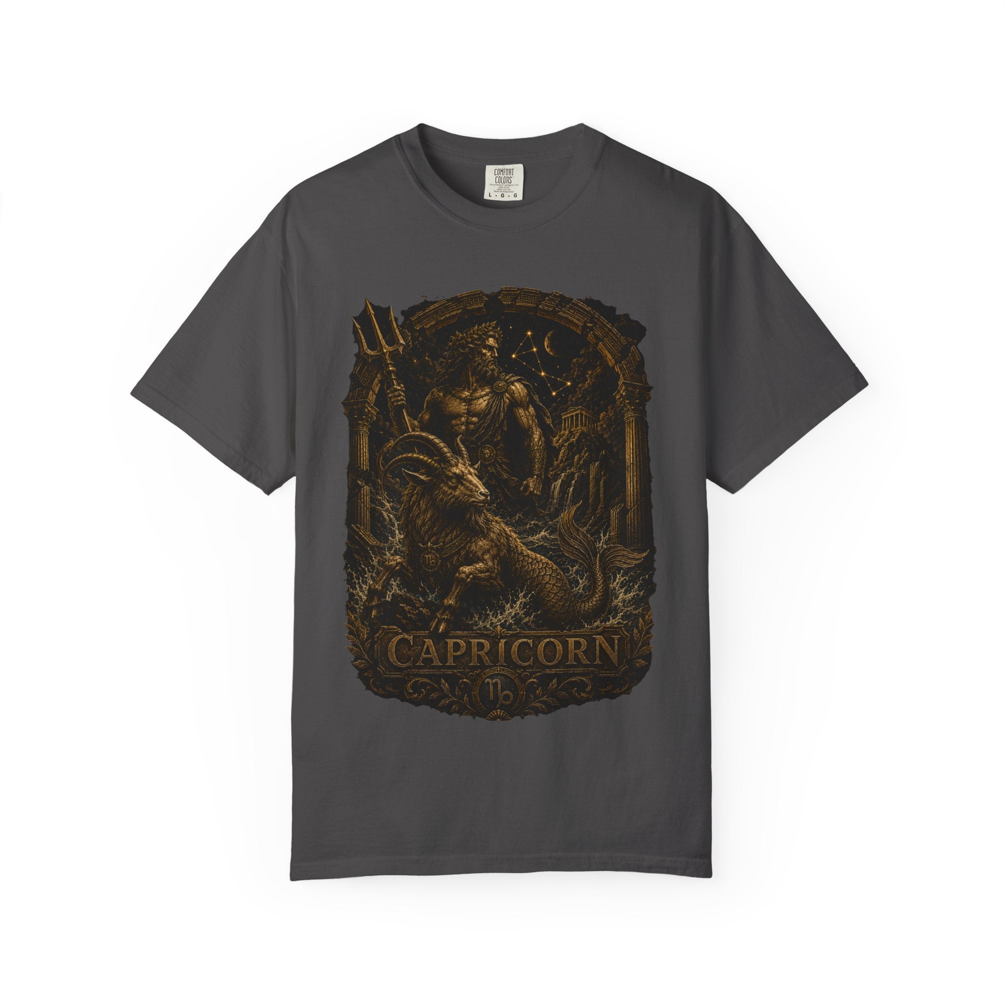 Capricorn zodiac goat illustration T-Shirt | Astrological sign tee