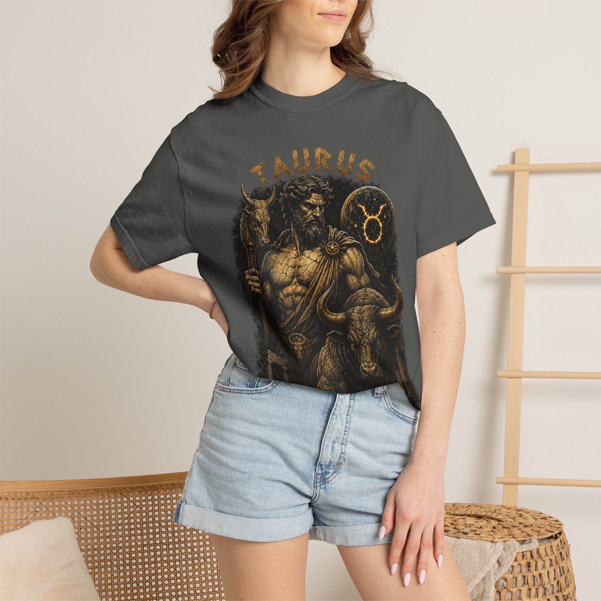 Taurus Bull Zodiac shirt | Mythic Taurus illustration tee
