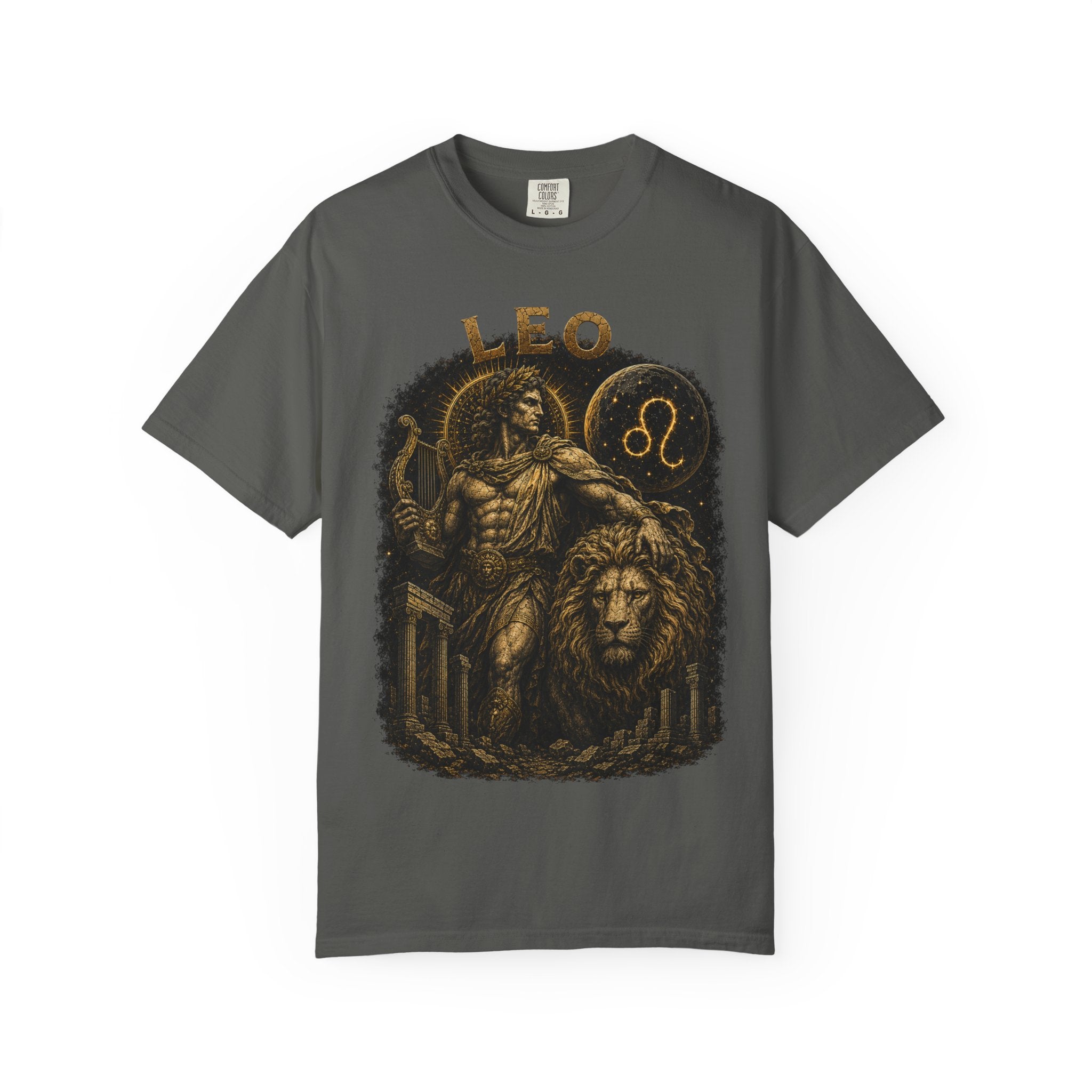 Leo Zodiac Lion Illustration T-shirt | Astrological Sign Tee