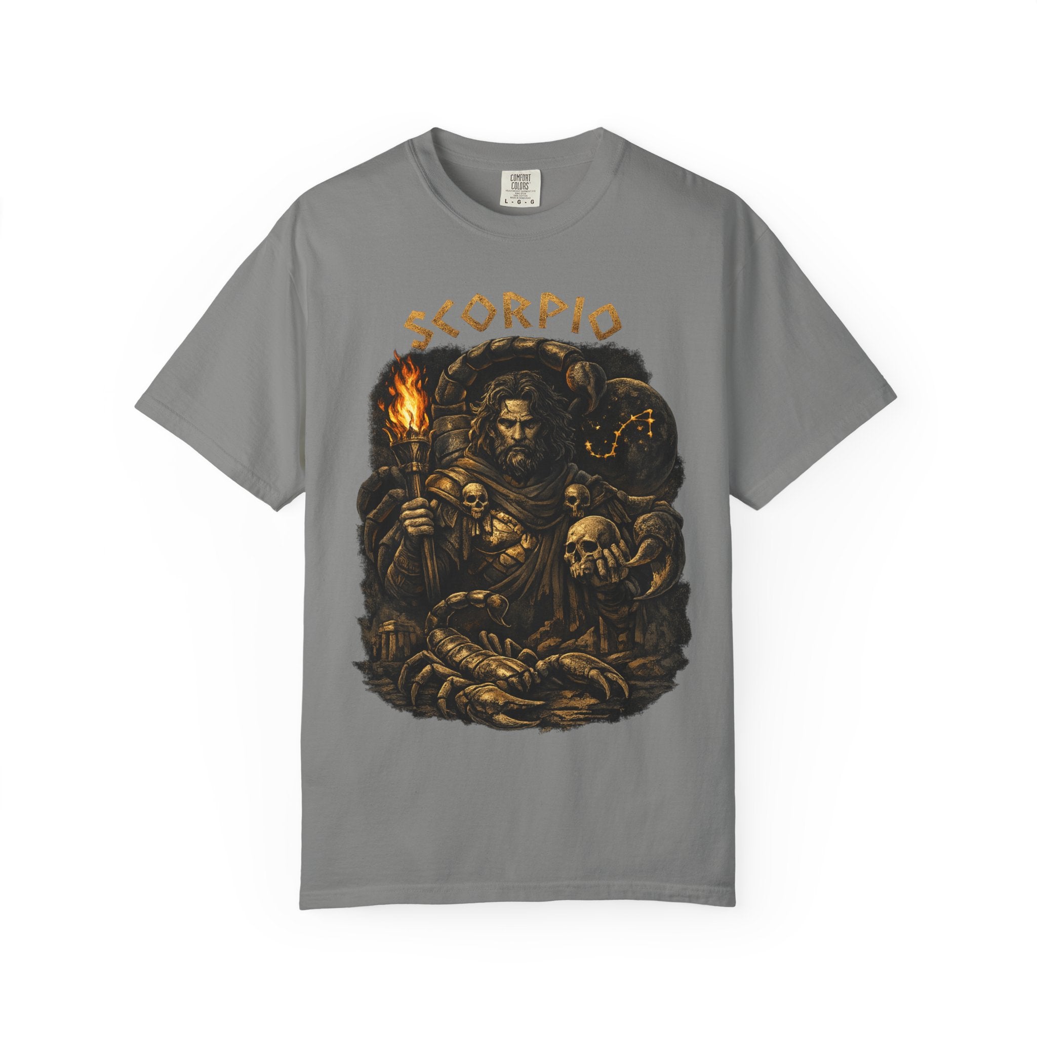 Scorpio Warrior Illustration T-shirt | Zodiac Scorpion Design