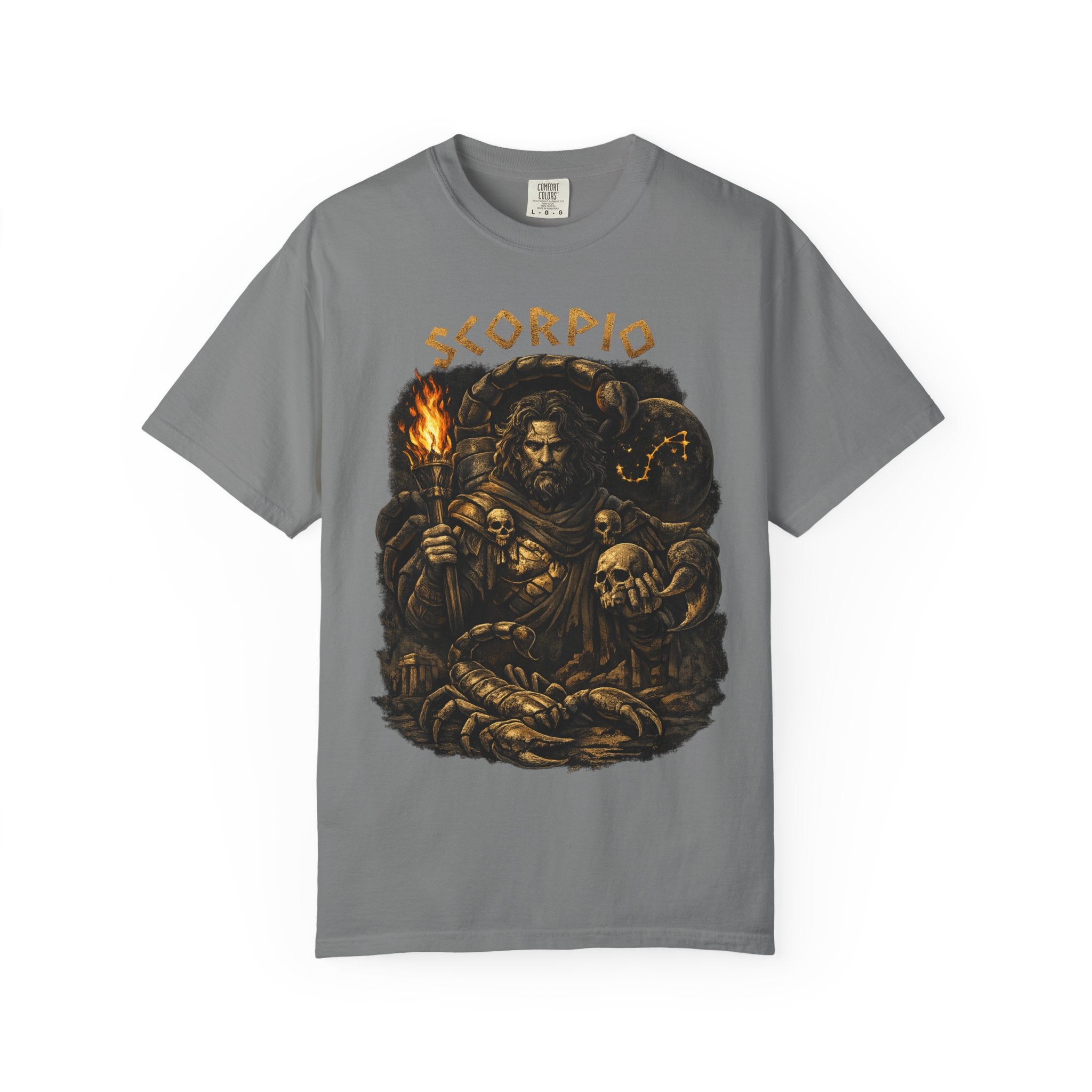 Scorpio Warrior Illustration T-shirt | Zodiac Scorpion Design