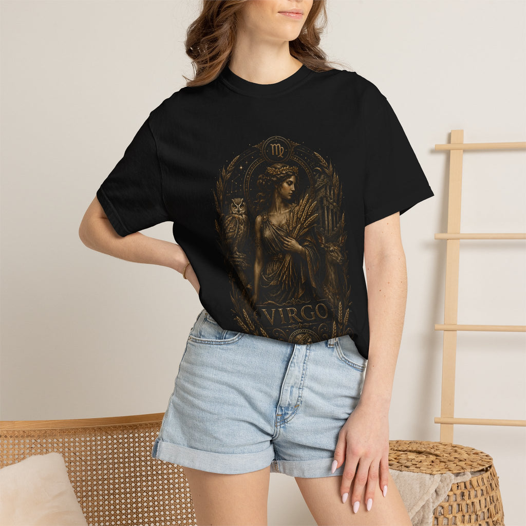 Virgo Goddess Illustration T-Shirt | Zodiac Virgo Shirt