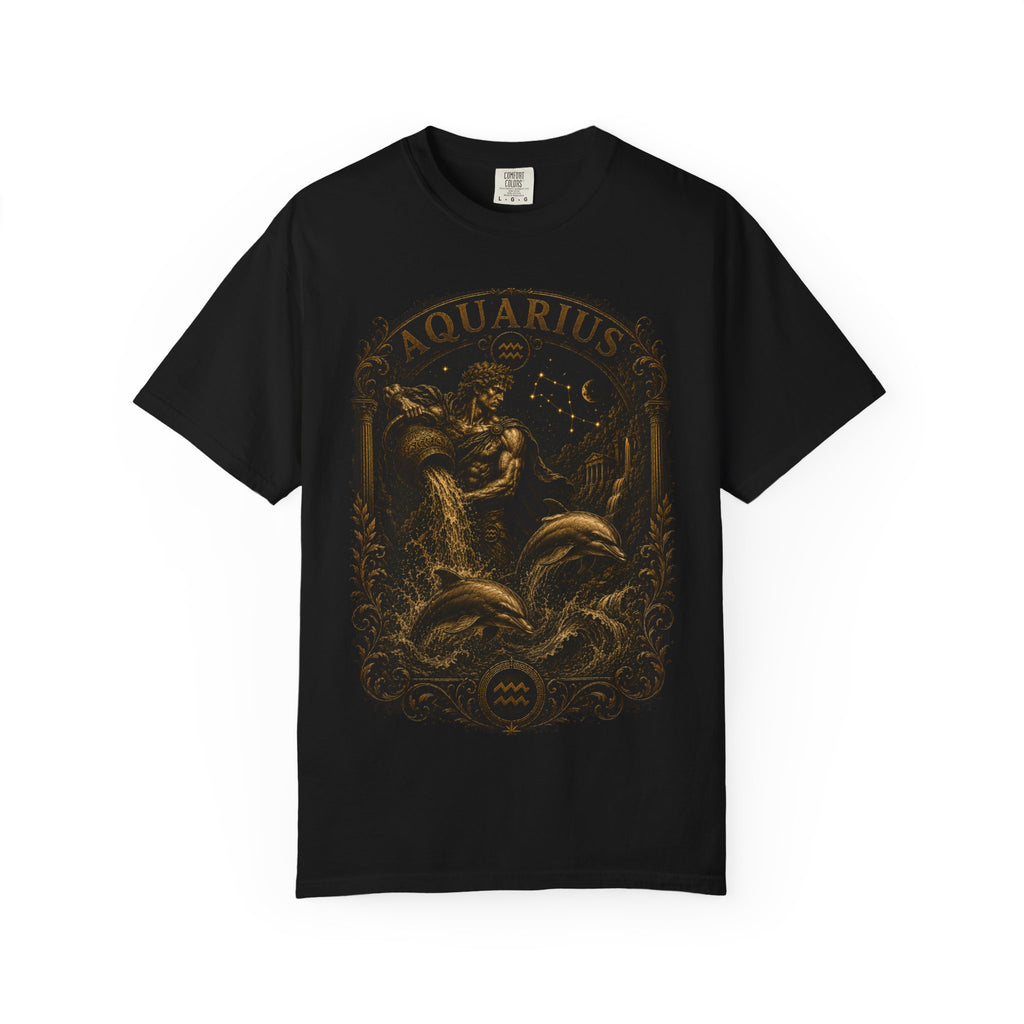 Aquarius Zodiac Water Bearer T-Shirt | Astrological Constellation Tee