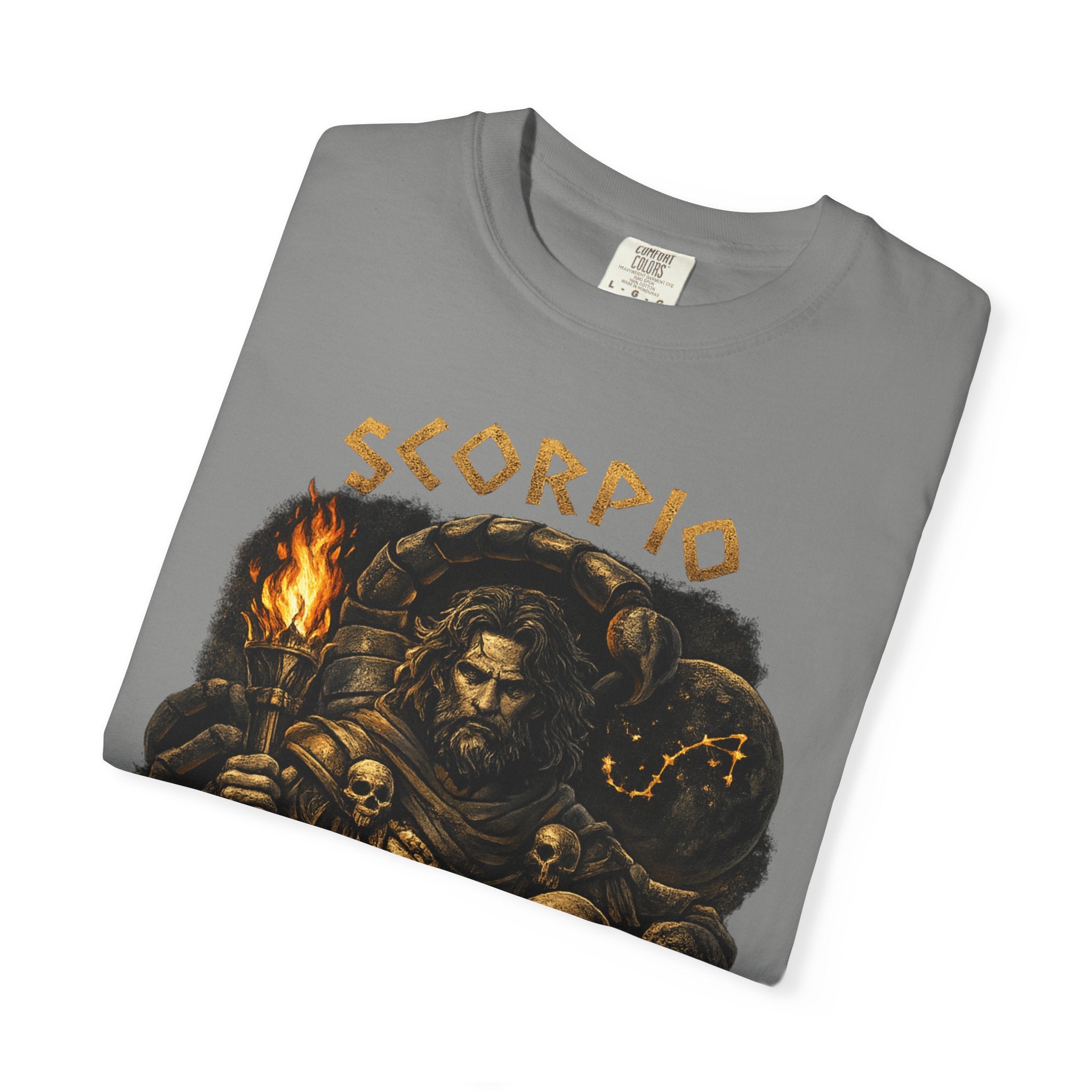 Scorpio Warrior Illustration T-shirt | Zodiac Scorpion Design