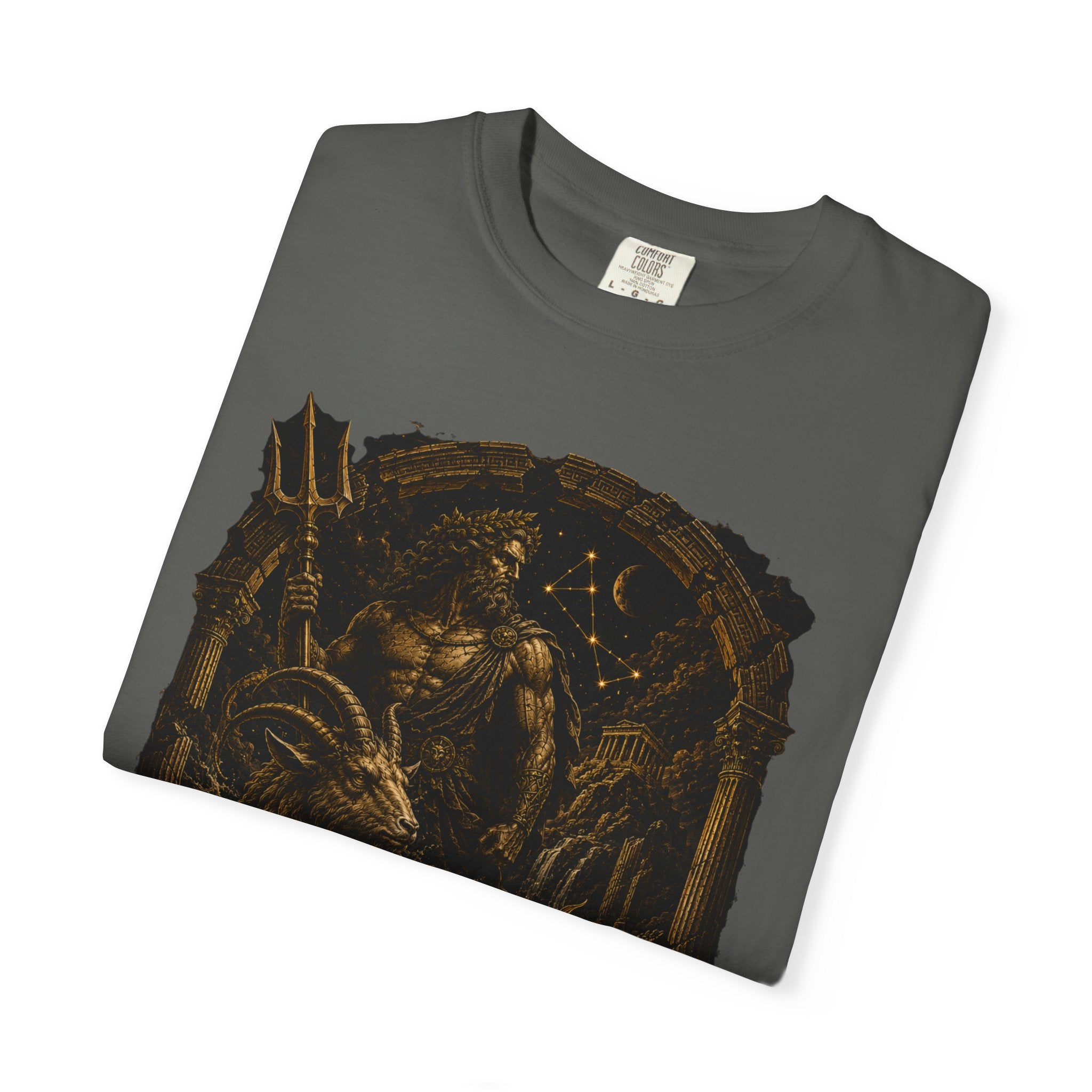 Capricorn zodiac goat illustration T-Shirt | Astrological sign tee