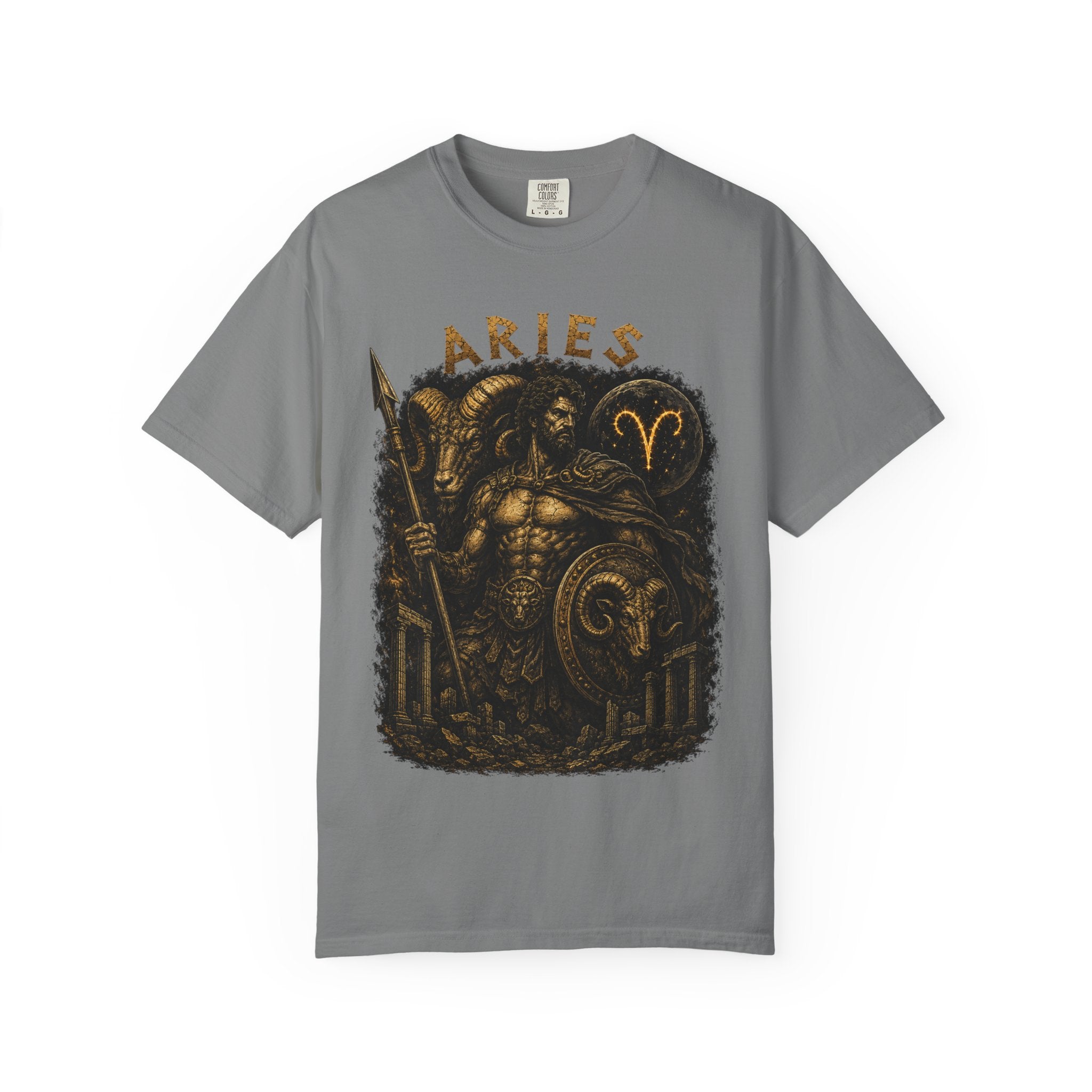 Aries Warrior Ram Graphic T-shirt | Zodiac Constellation Astrology