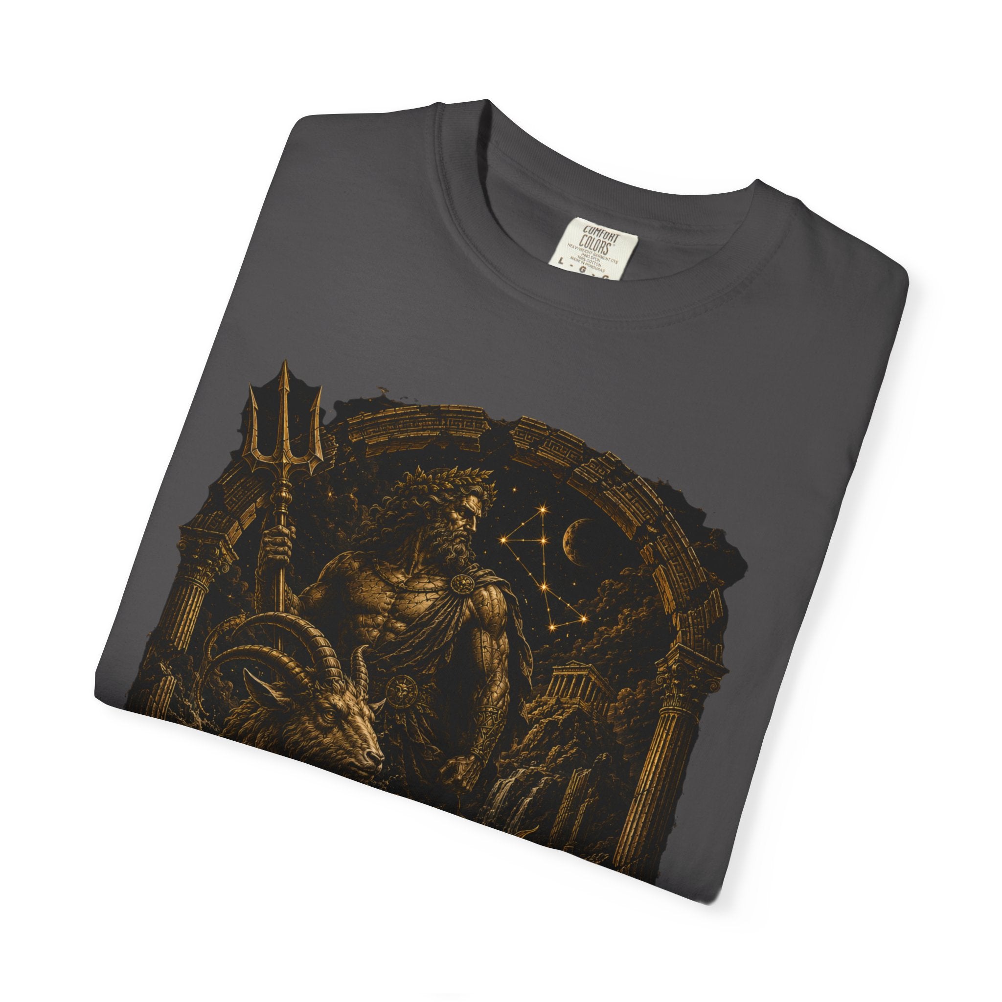Capricorn zodiac goat illustration T-Shirt | Astrological sign tee