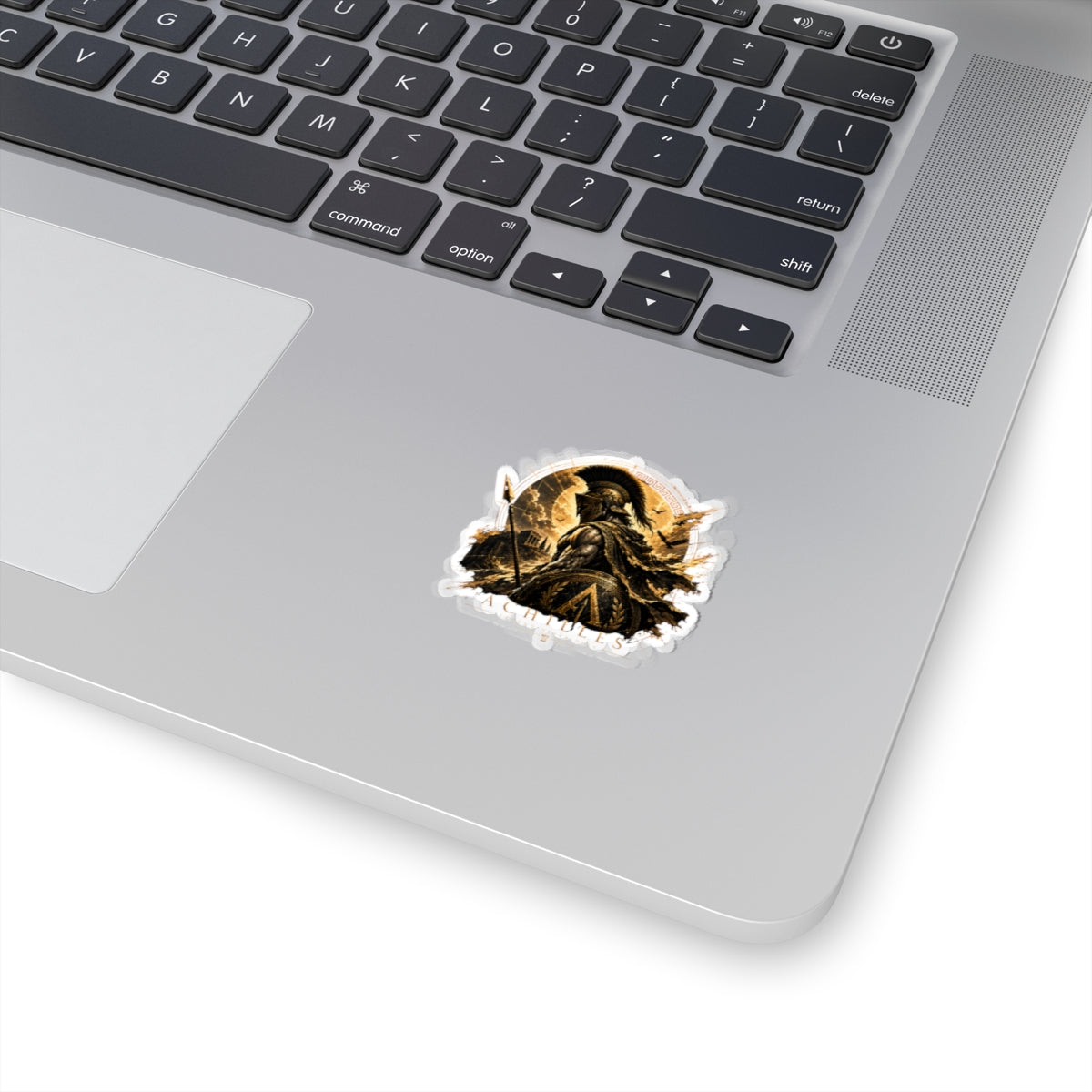 Achilles Warrior Helmet sticker | Kiss-Cut Sticker, Mythology Spartan Design