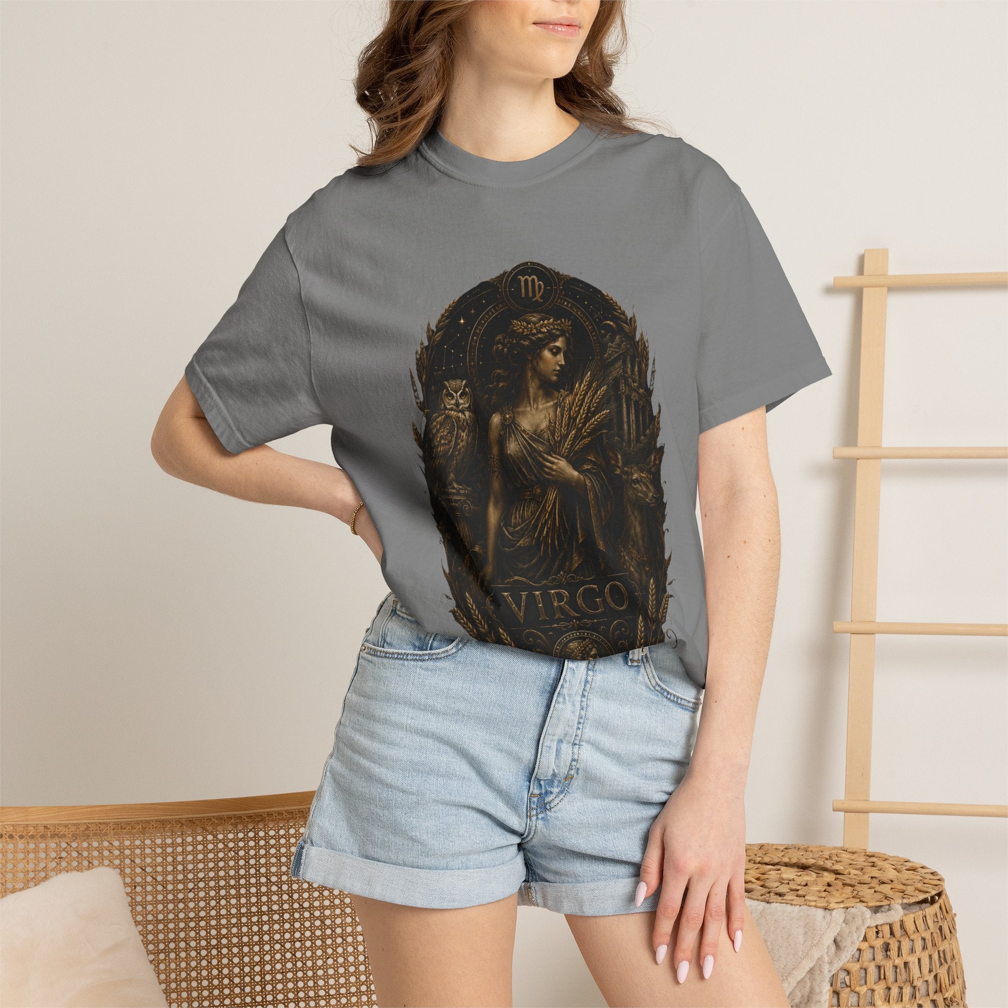 Virgo Goddess Illustration T-Shirt | Zodiac Virgo Shirt