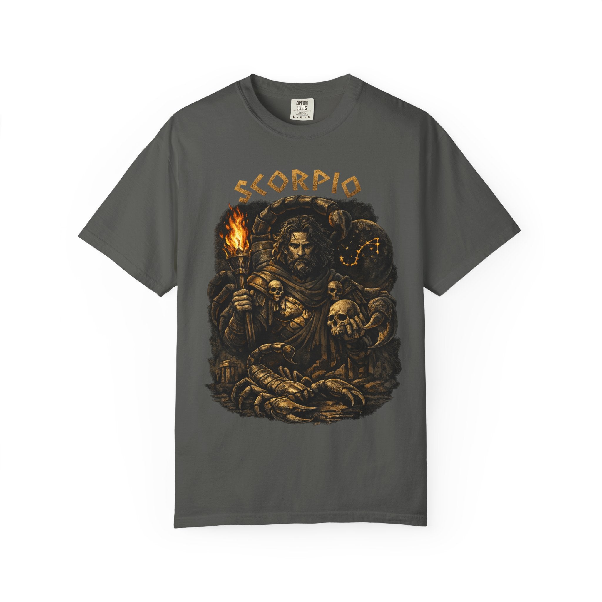 Scorpio Warrior Illustration T-shirt | Zodiac Scorpion Design