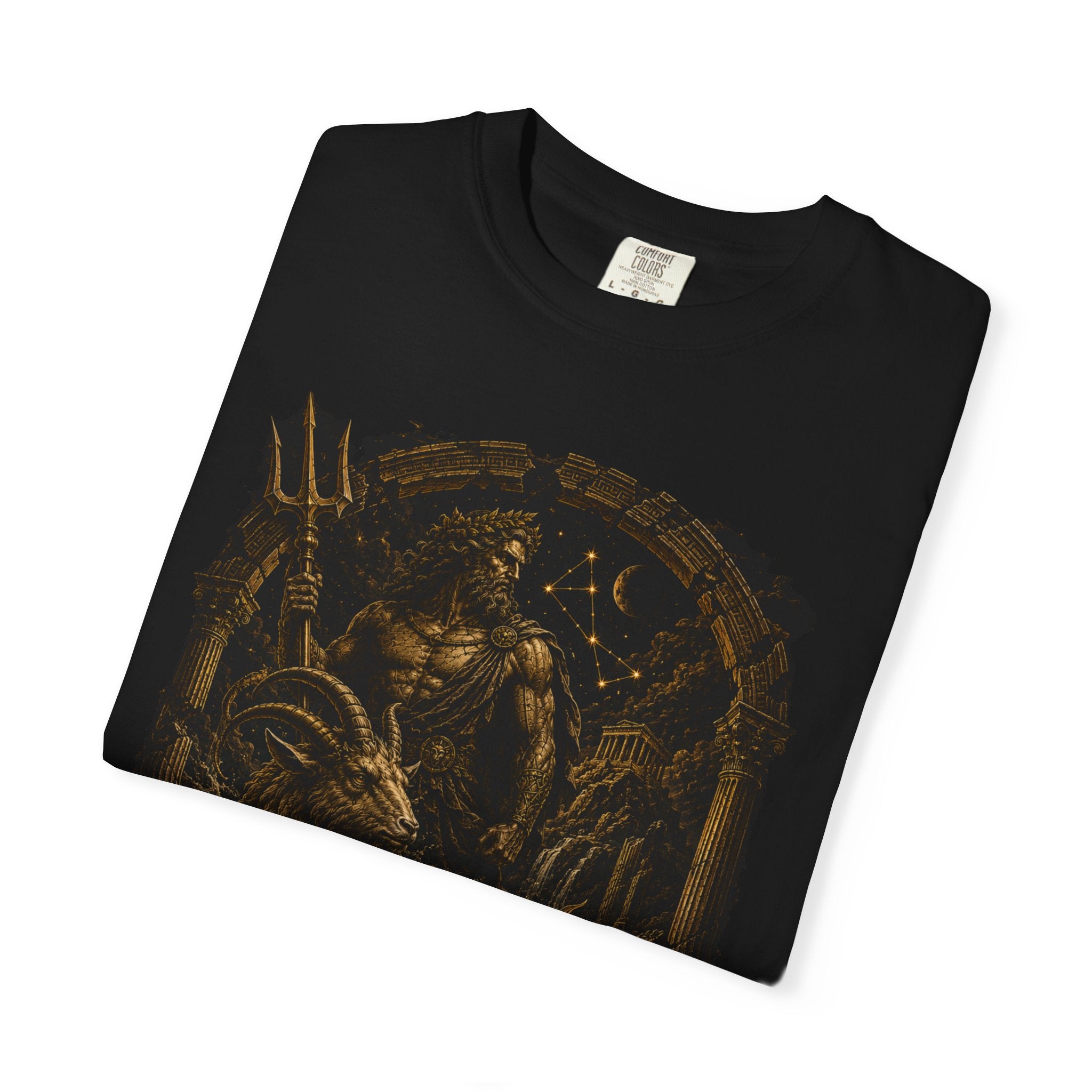 Capricorn zodiac goat illustration T-Shirt | Astrological sign tee