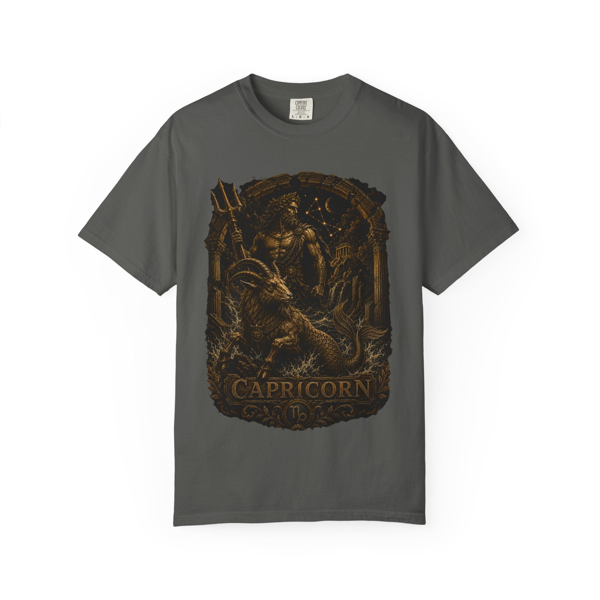 Capricorn zodiac goat illustration T-Shirt | Astrological sign tee