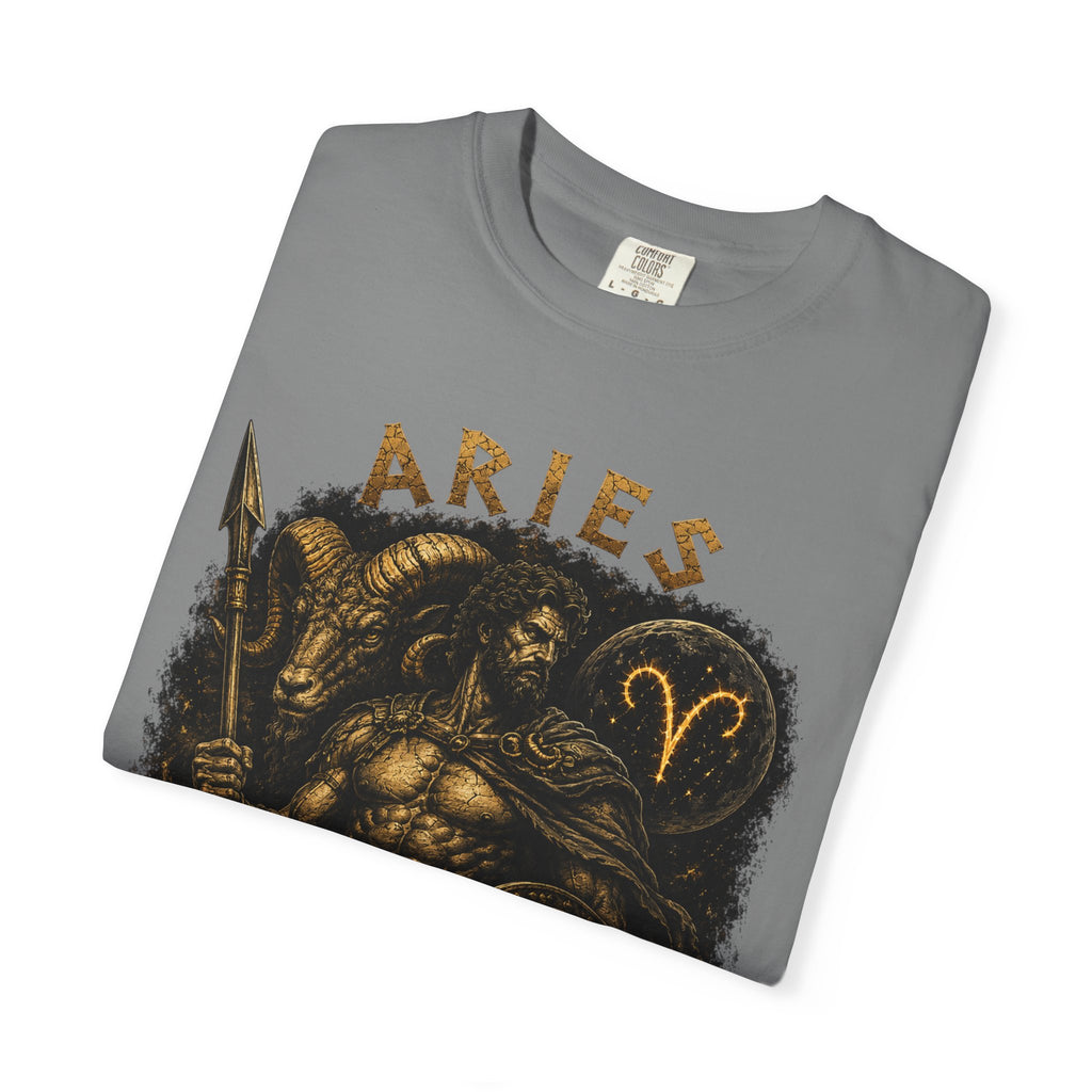 Aries Warrior Ram Graphic T-shirt | Zodiac Constellation Astrology