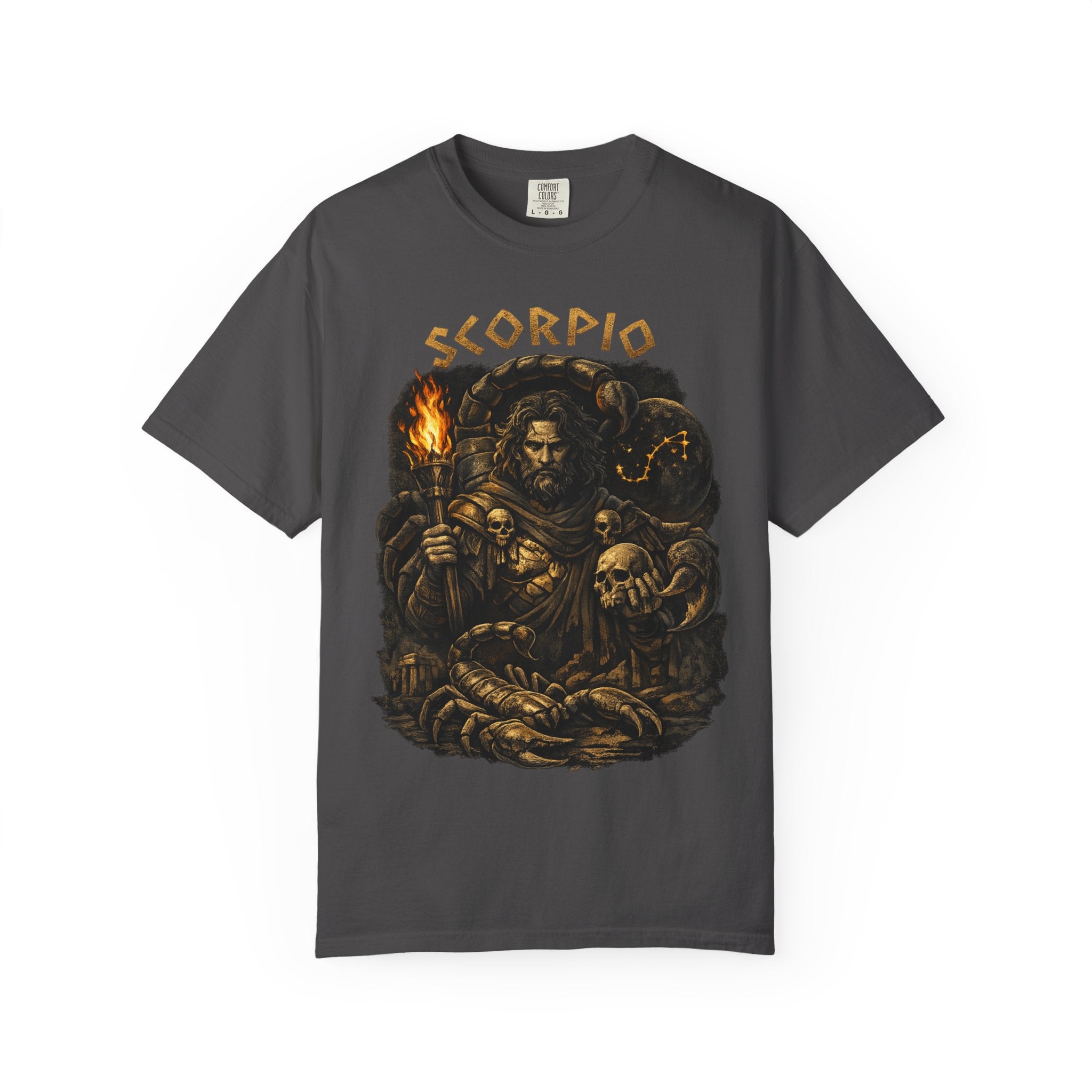 Scorpio Warrior Illustration T-shirt | Zodiac Scorpion Design