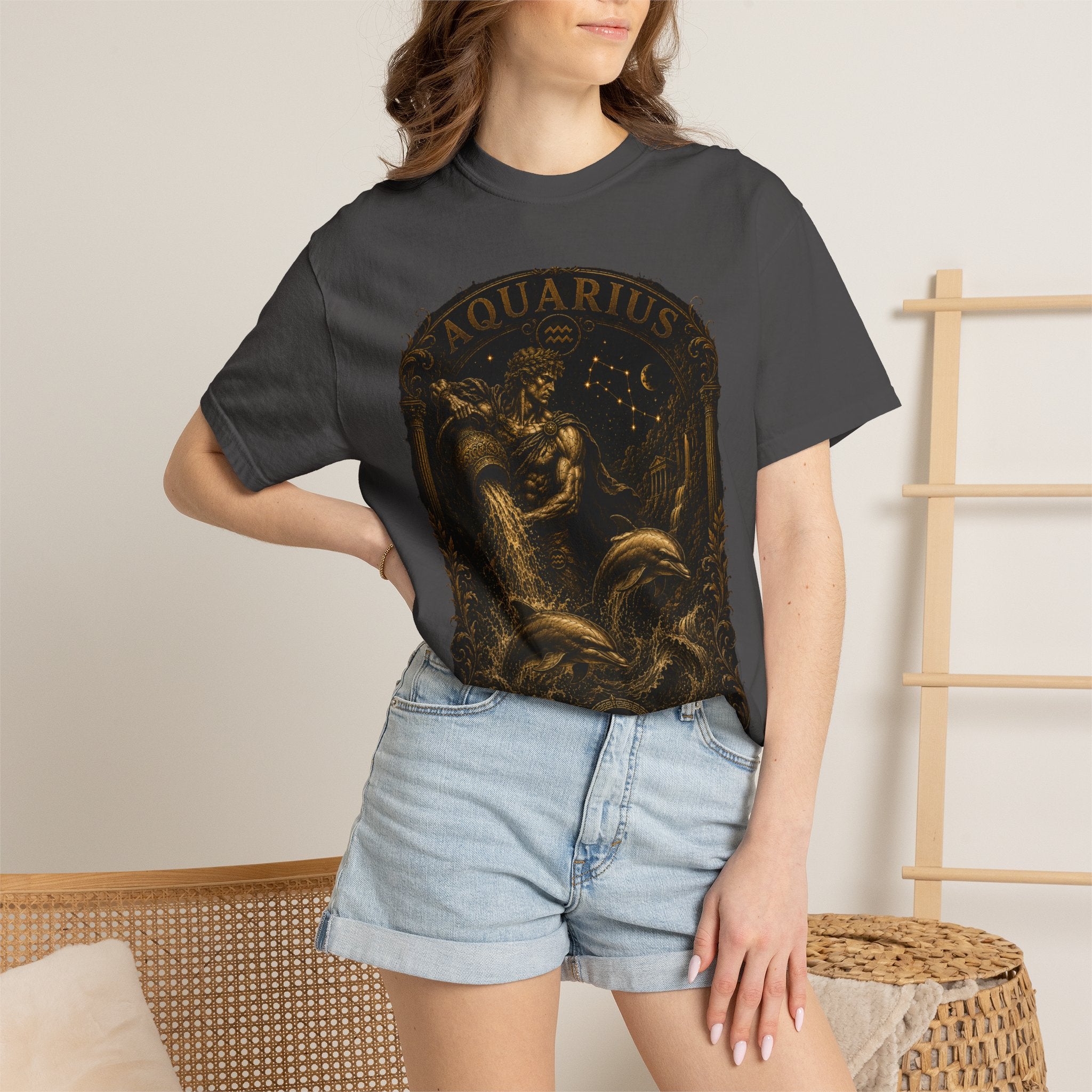 Aquarius Zodiac Water Bearer T-Shirt | Astrological Constellation Tee