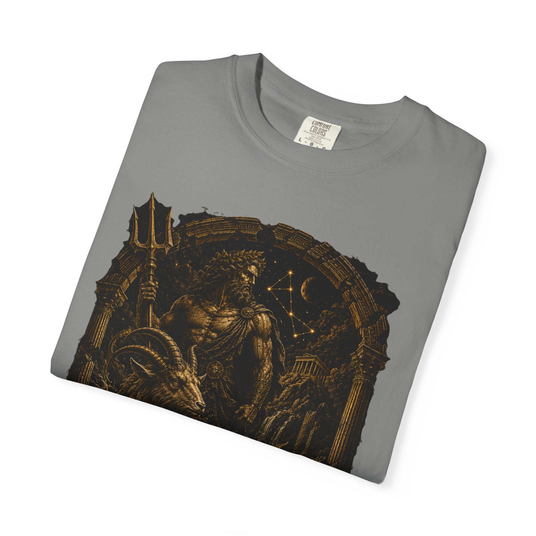 Capricorn zodiac goat illustration T-Shirt | Astrological sign tee