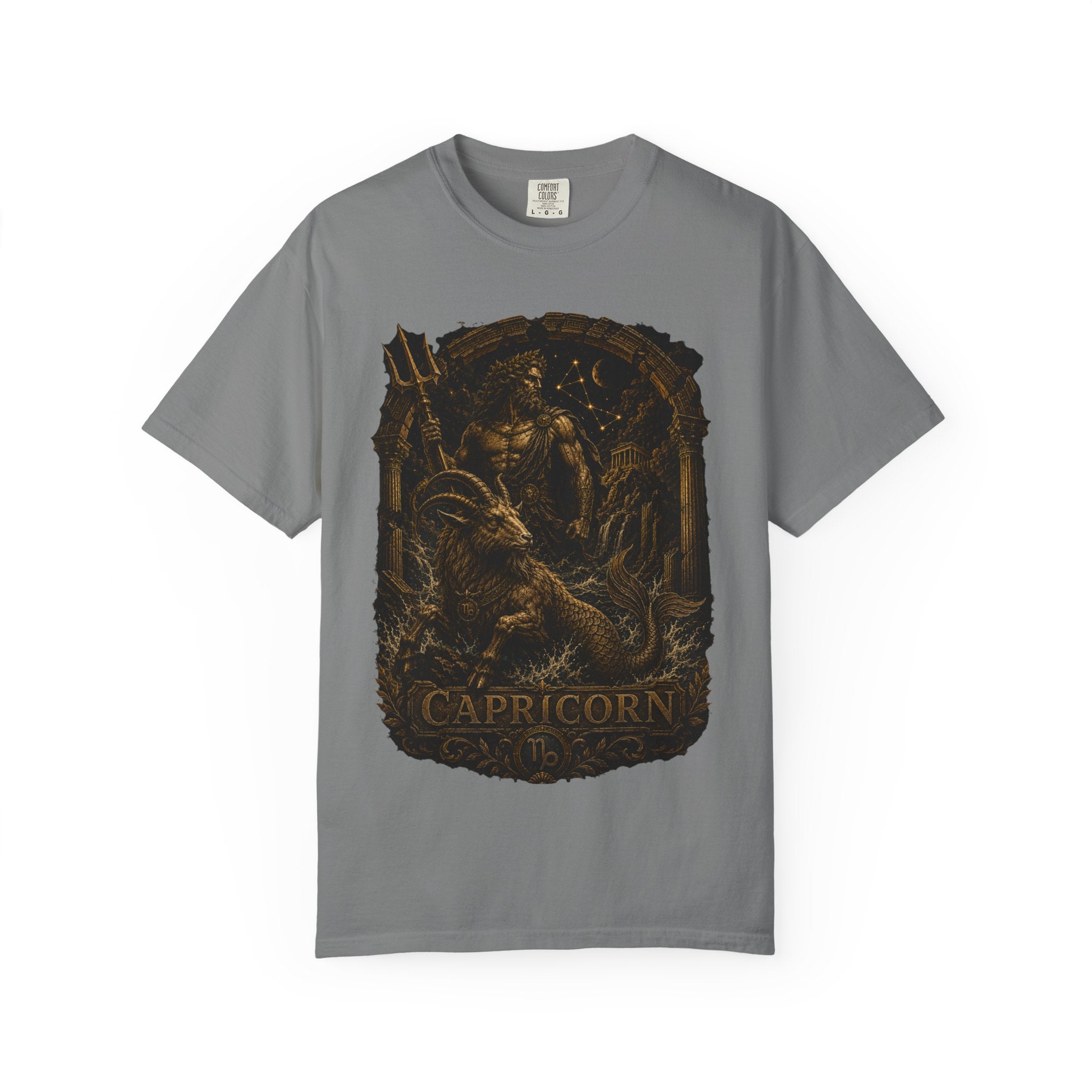 Capricorn zodiac goat illustration T-Shirt | Astrological sign tee