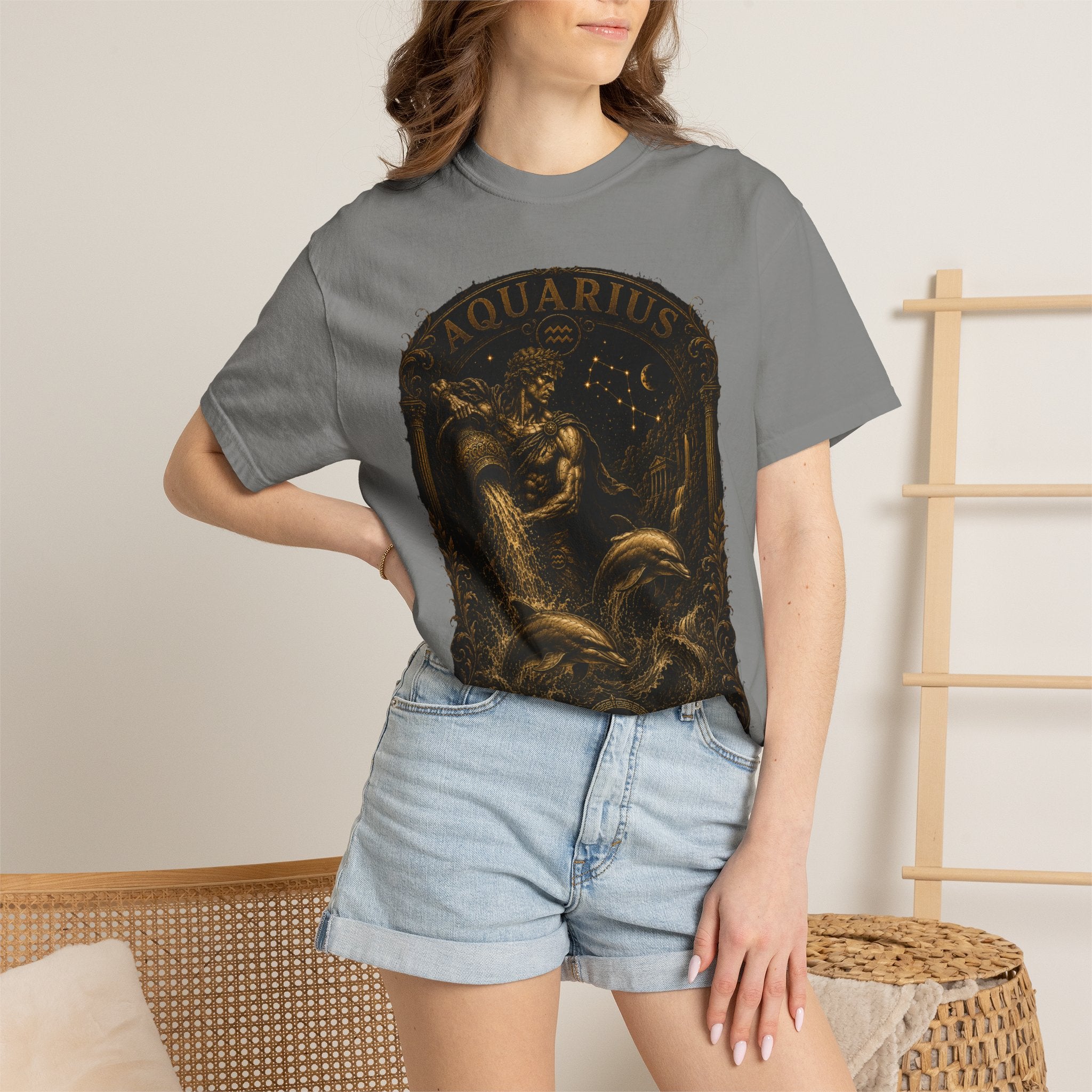 Aquarius Zodiac Water Bearer T-Shirt | Astrological Constellation Tee