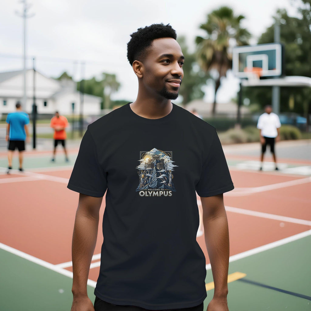 Welcome to Olympus T-Shirt – Soft Eco-Friendly Print – Unisex Clothing