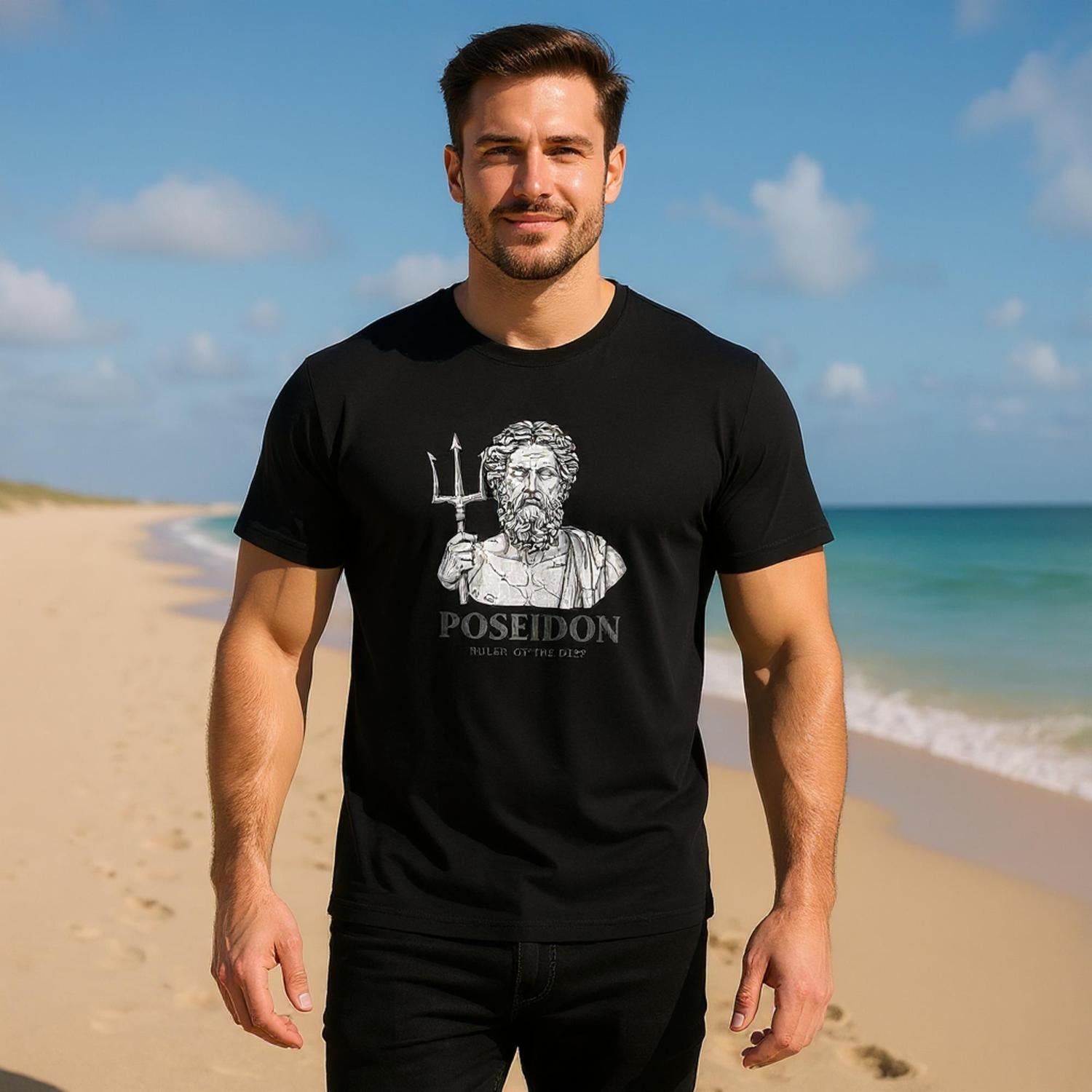 Poseidon Graphic T-Shirt | Greek Mythology Inspired