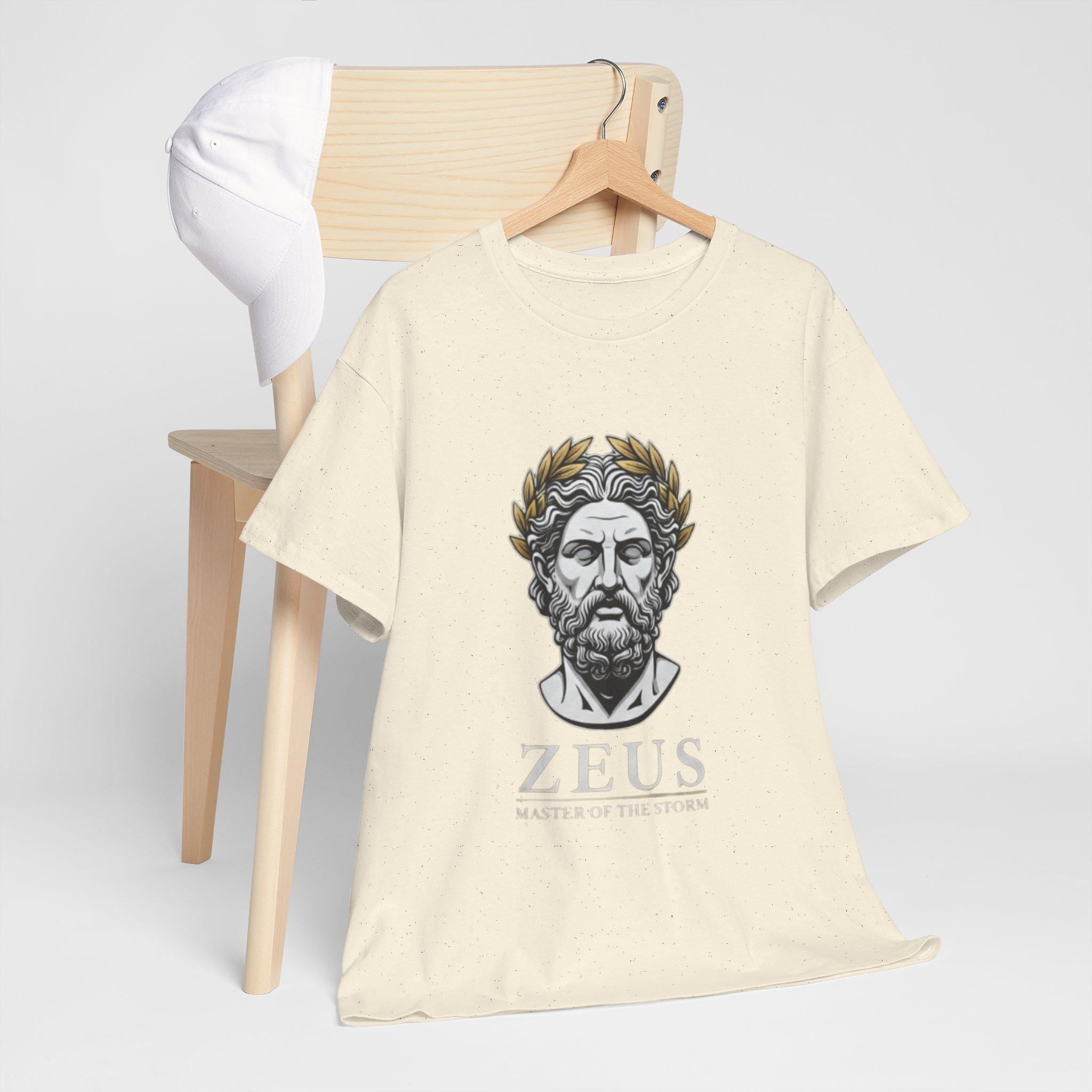Master the Storm Unisex Heavy Cotton Tee, Perfect Gift for Mythology Lovers, Casual Wear, Birthday Gift, Unique T-shirt
