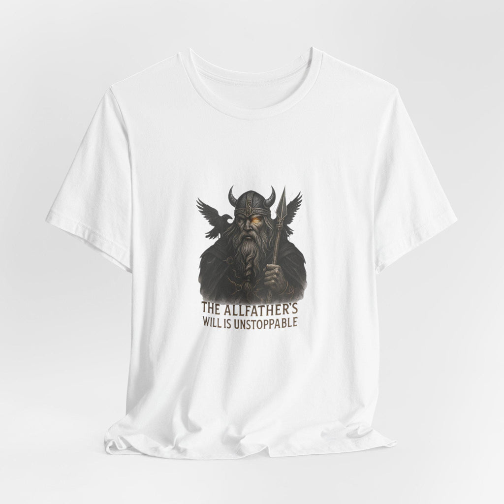 Minimalist T-Shirt with a design odin, Norse Mythology Graphic Tee, Unisex Casual Top, Odin Symbol Shirt, Simple Modern Tee, Weekend Outfit