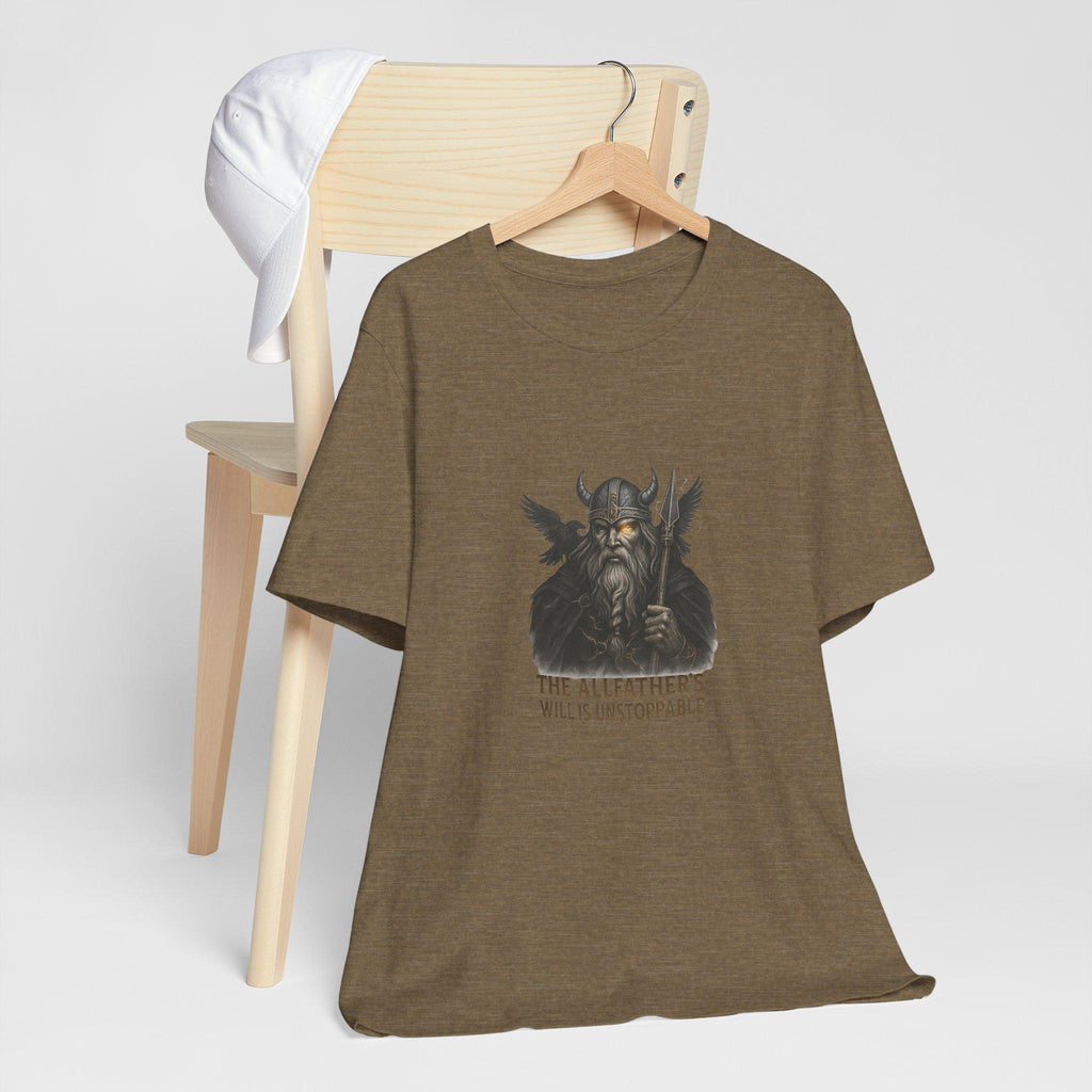 Minimalist T-Shirt with a design odin, Norse Mythology Graphic Tee, Unisex Casual Top, Odin Symbol Shirt, Simple Modern Tee, Weekend Outfit