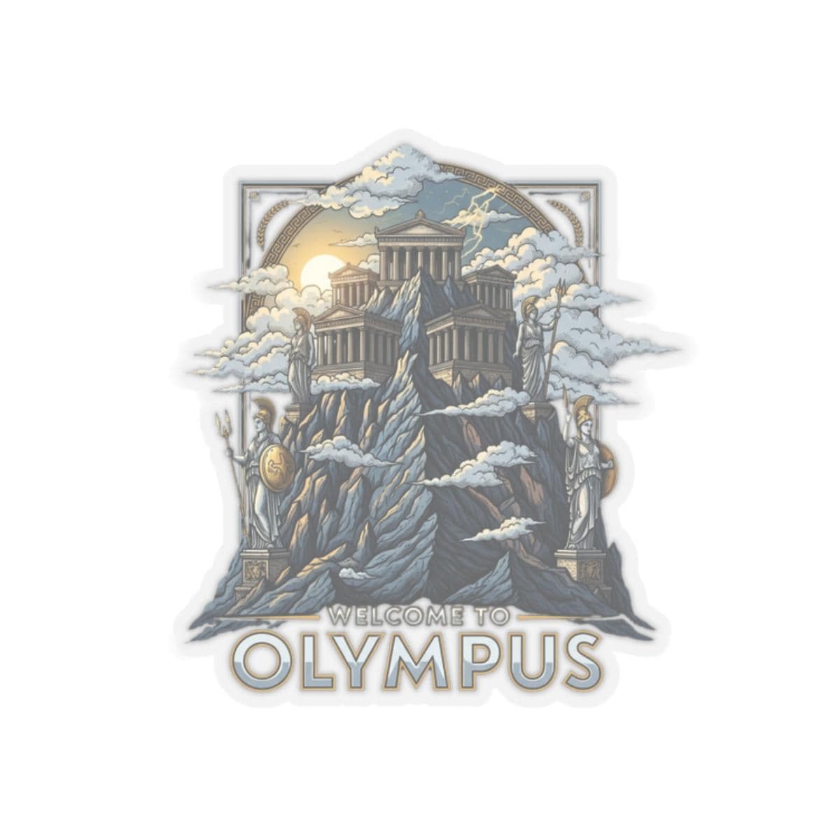 Mythical Olympus Kiss-Cut Stickers | Perfect for Laptops, Water Bottles, Journals, Gifts, Home Decor