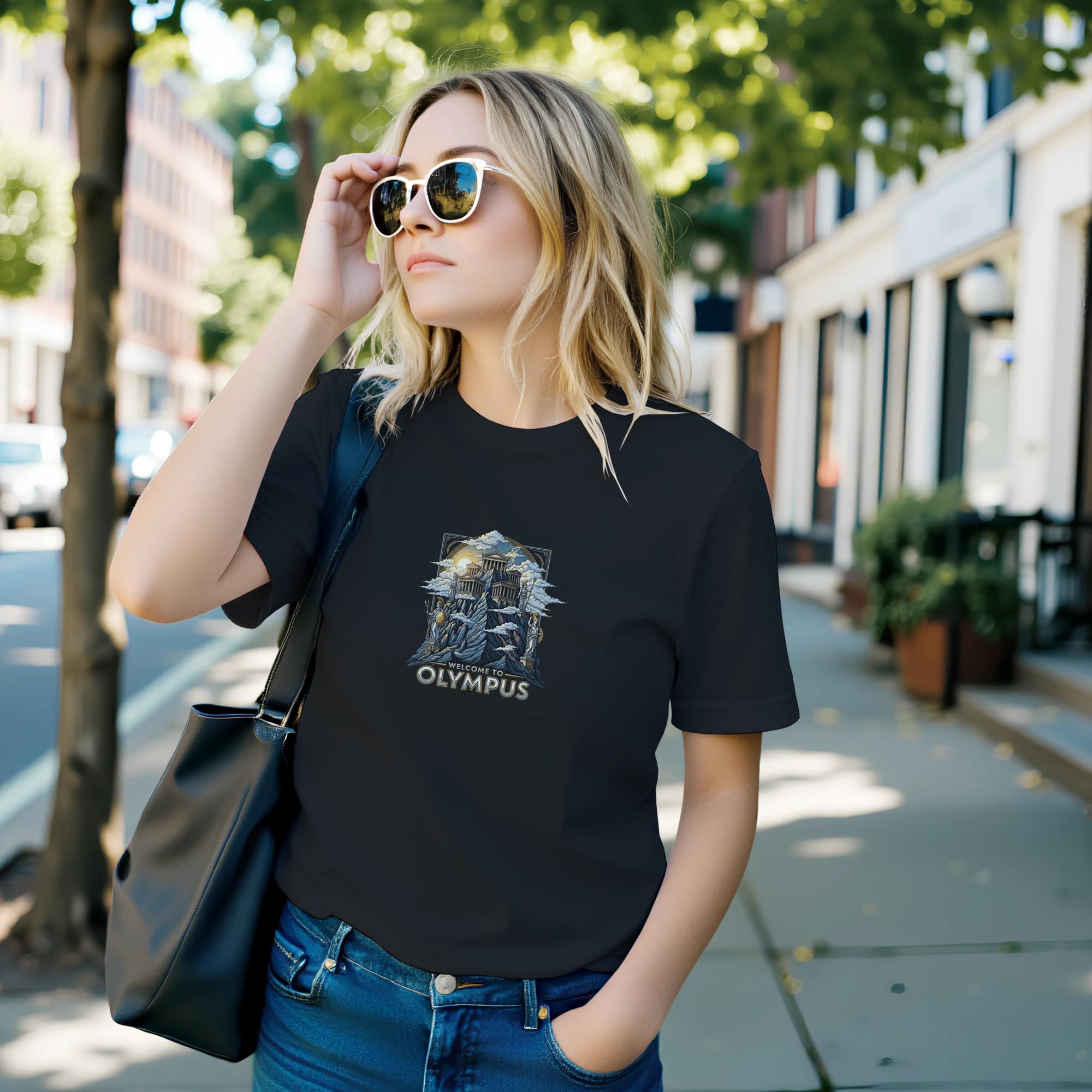 Welcome to Olympus T-Shirt – Soft Eco-Friendly Print – Unisex Clothing
