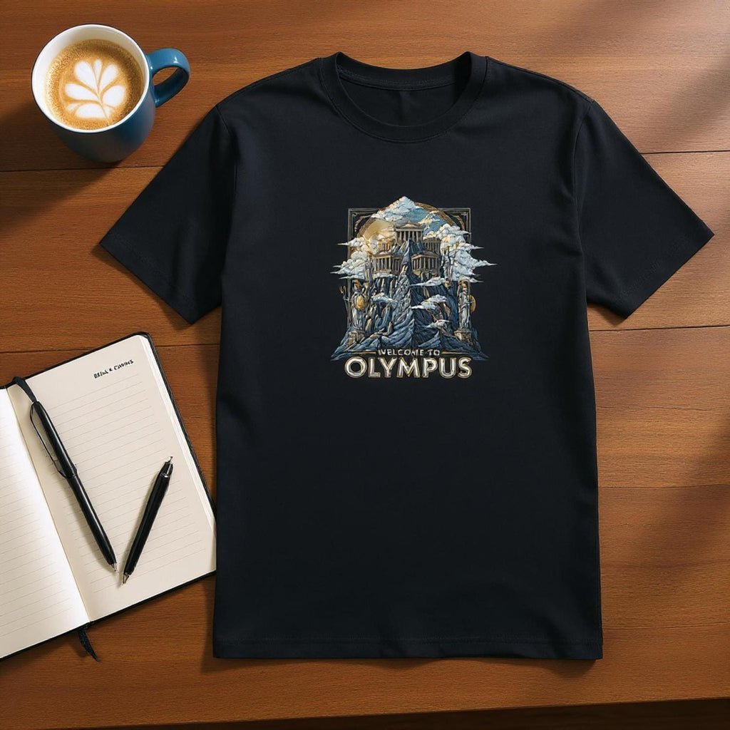 Welcome to Olympus T-Shirt – Soft Eco-Friendly Print – Unisex Clothing