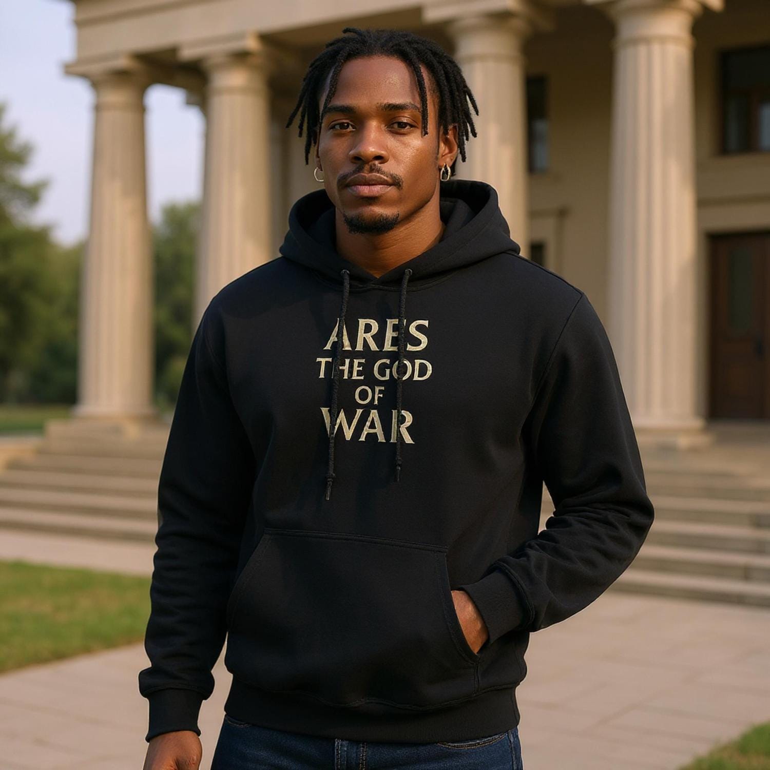 Ares Greek God T-Shirt  - Perfect Gift for Mythology Enthusiasts - Unisex Pullover Hoodie |