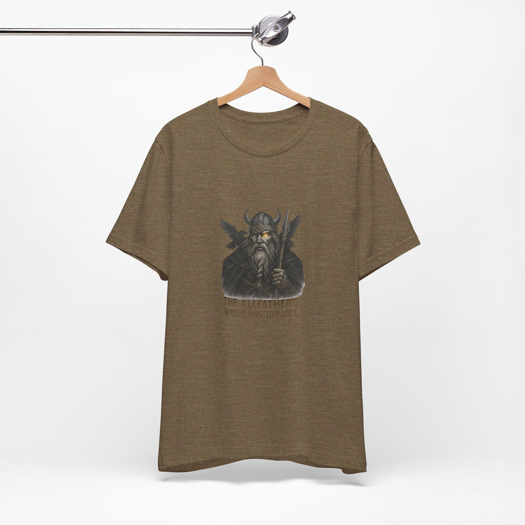 Minimalist T-Shirt with a design odin, Norse Mythology Graphic Tee, Unisex Casual Top, Odin Symbol Shirt, Simple Modern Tee, Weekend Outfit