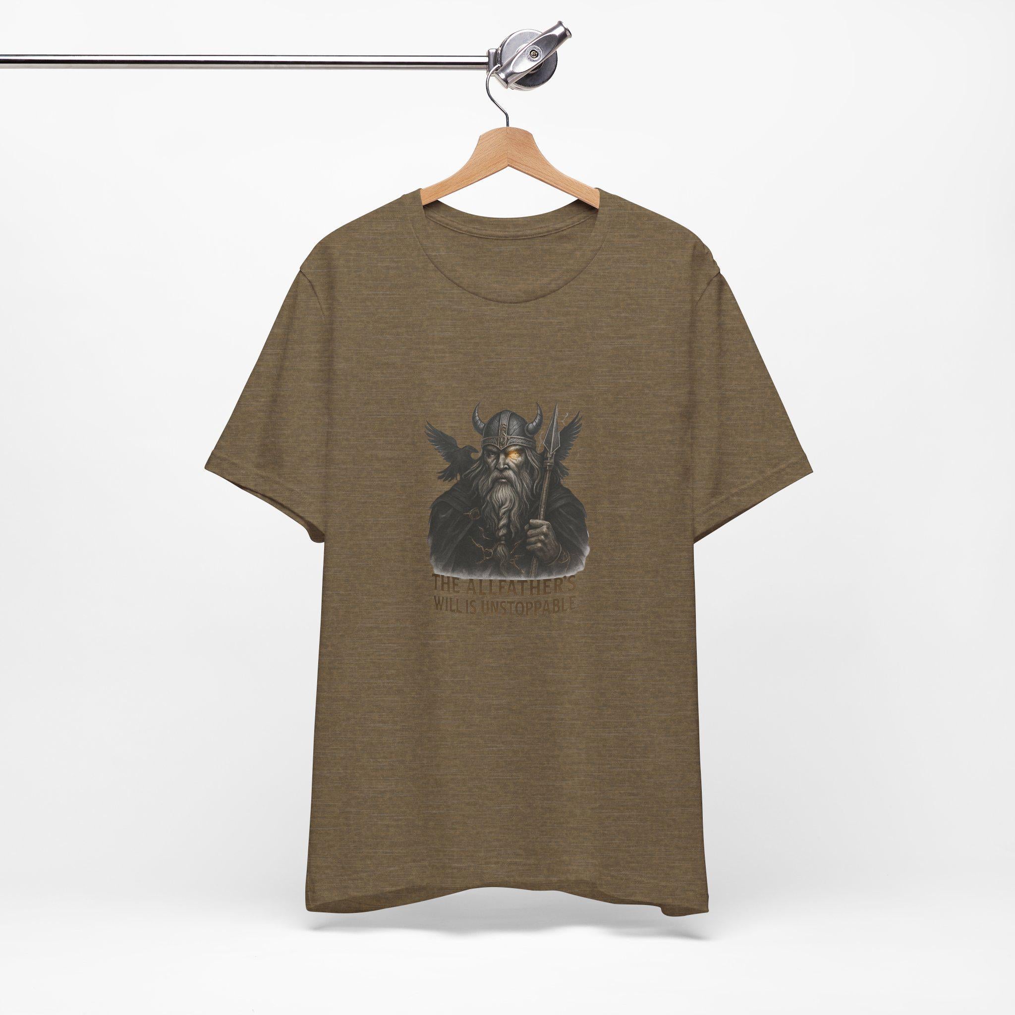 Minimalist T-Shirt with a design odin, Norse Mythology Graphic Tee, Unisex Casual Top, Odin Symbol Shirt, Simple Modern Tee, Weekend Outfit