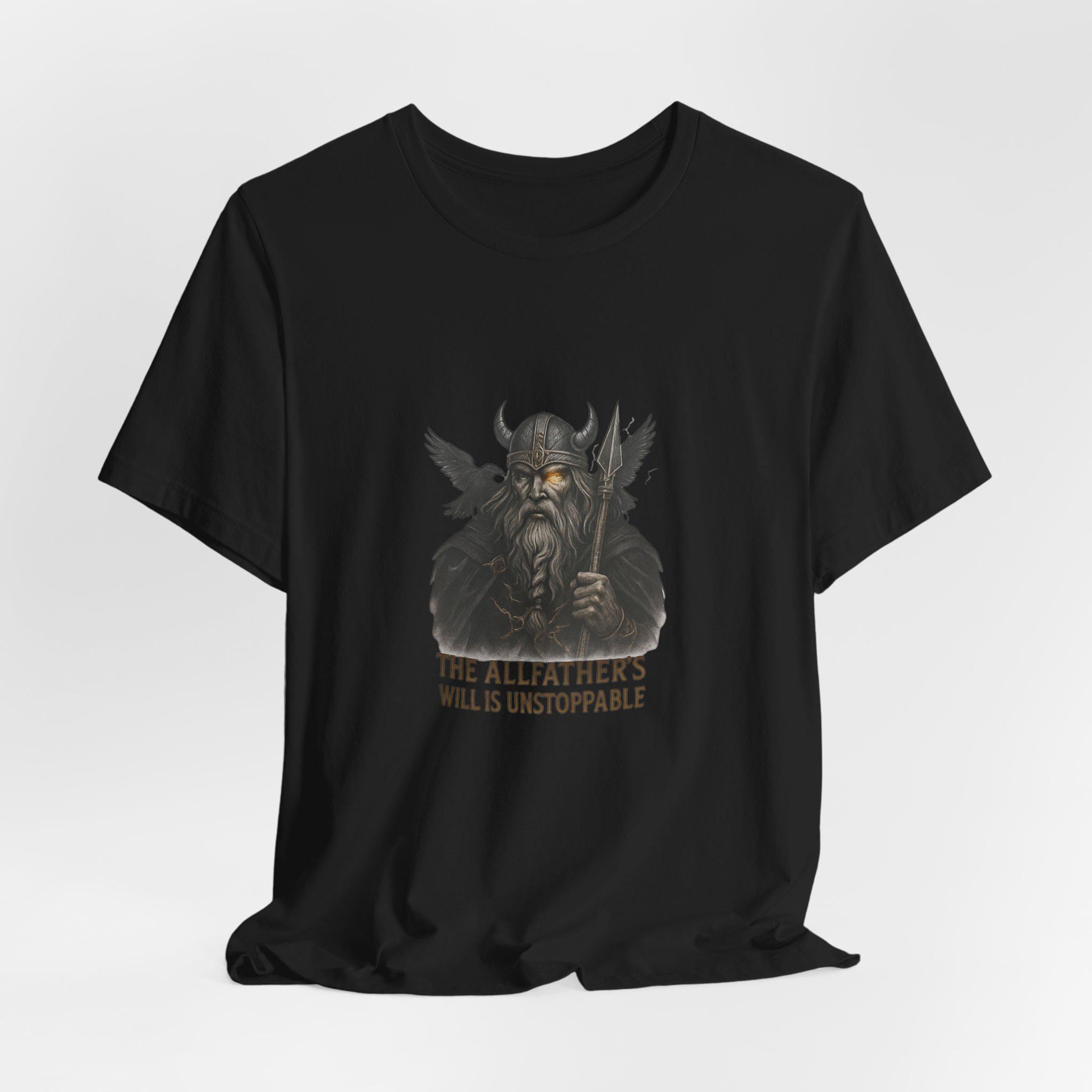 Minimalist T-Shirt with a design odin, Norse Mythology Graphic Tee, Unisex Casual Top, Odin Symbol Shirt, Simple Modern Tee, Weekend Outfit