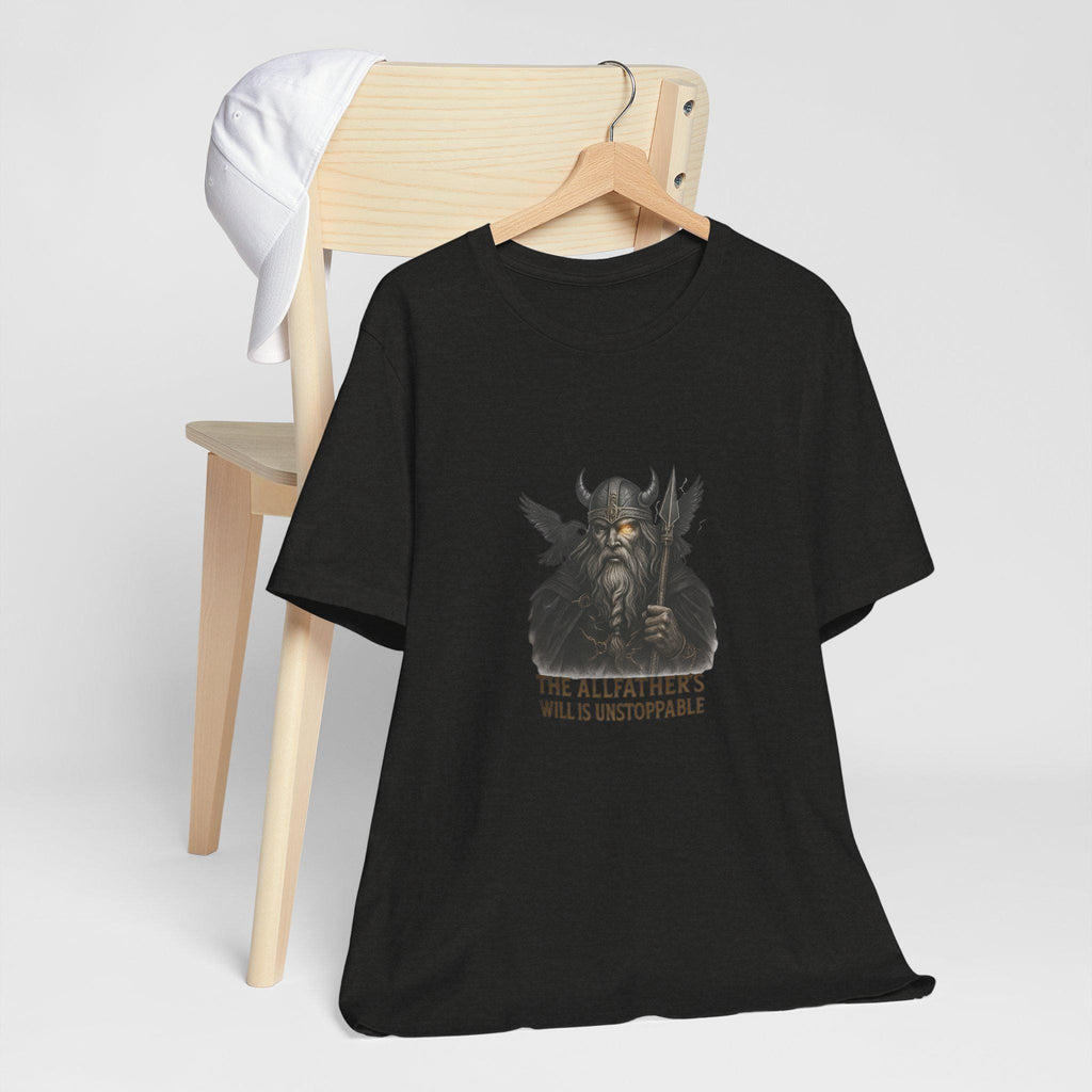 Minimalist T-Shirt with a design odin, Norse Mythology Graphic Tee, Unisex Casual Top, Odin Symbol Shirt, Simple Modern Tee, Weekend Outfit