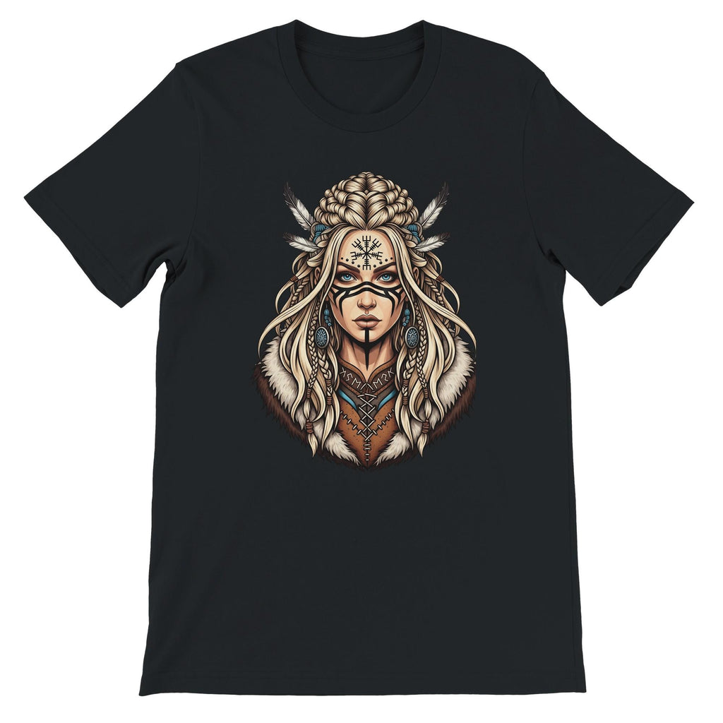 Shaman Girl T-Shirt, Minimalist Spiritual Soul Tee, Tribal Art Clothing