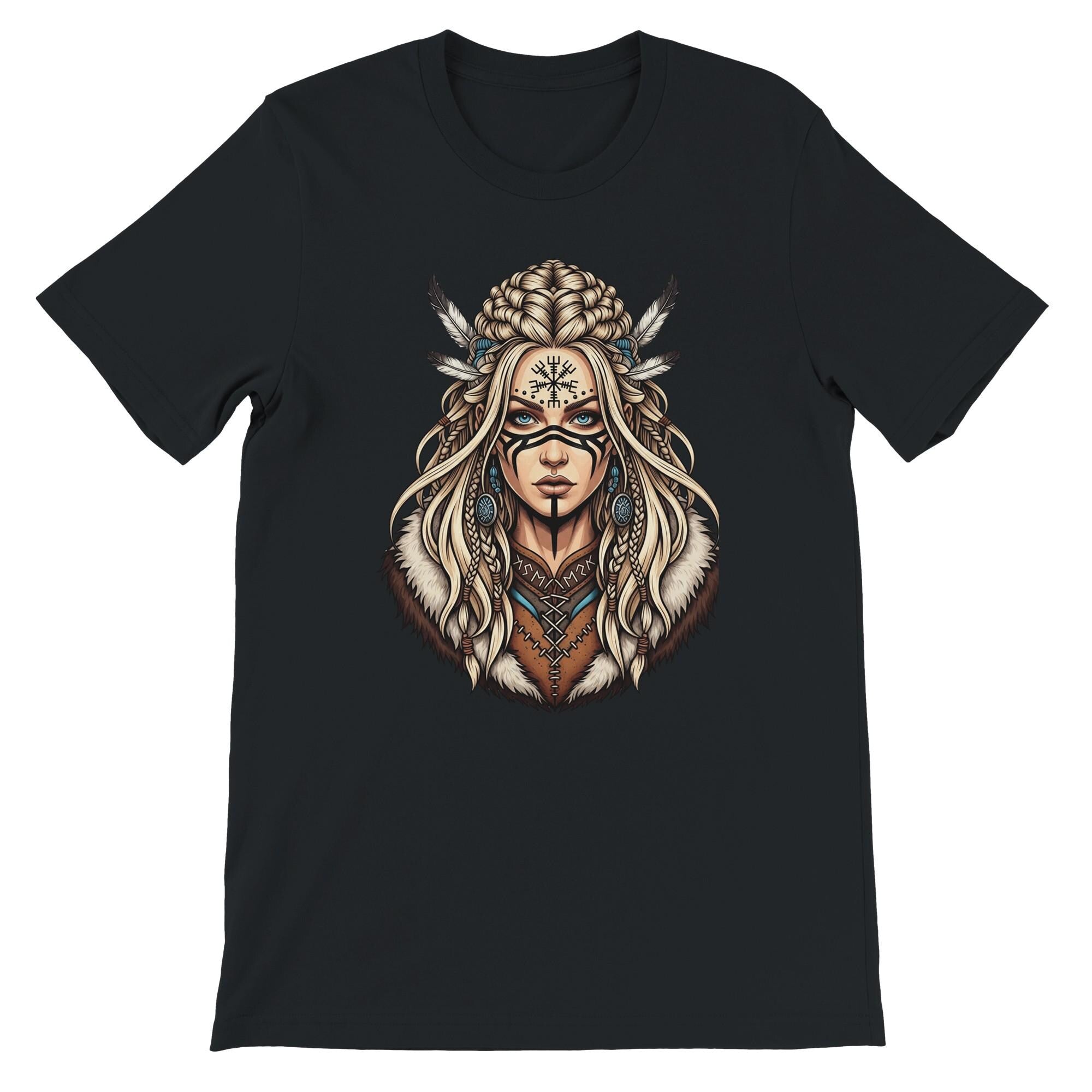 Shaman Girl T-Shirt, Minimalist Spiritual Soul Tee, Tribal Art Clothing