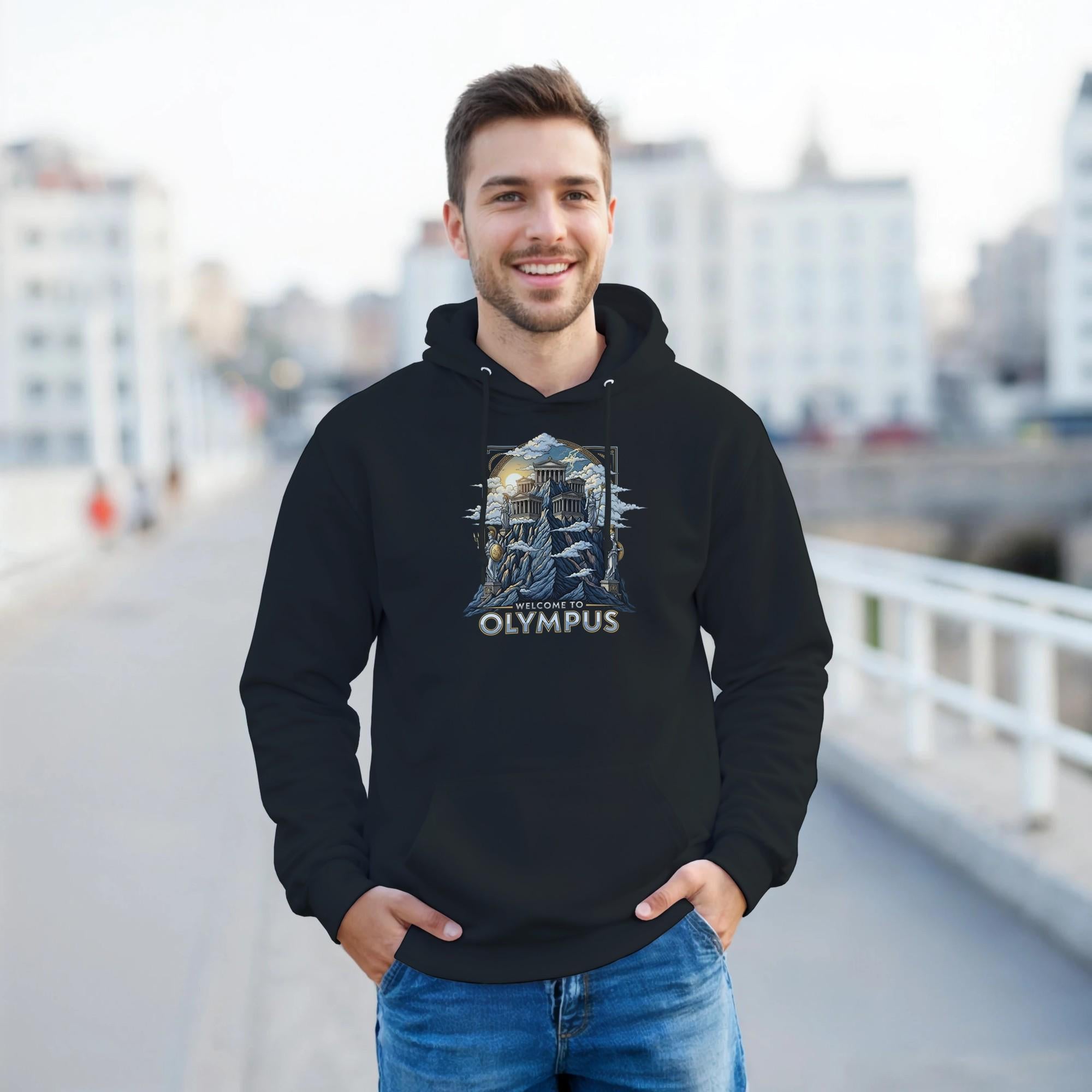Minimalist Olympus Hoodie - Unisex Cozy Sweatshirt - Perfect for Everyday Wear